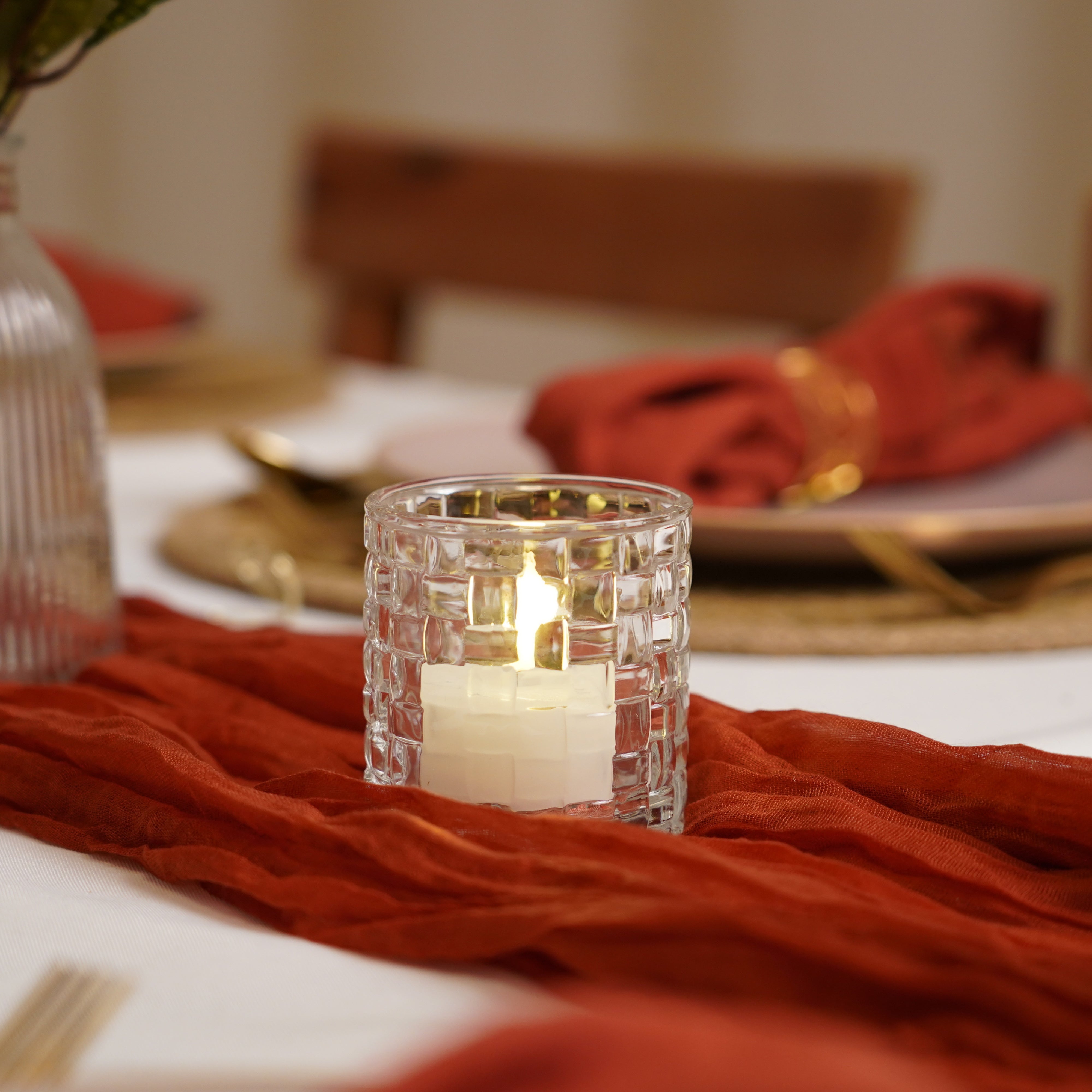 Tischdeko Paket Vintage Terracotta Gold