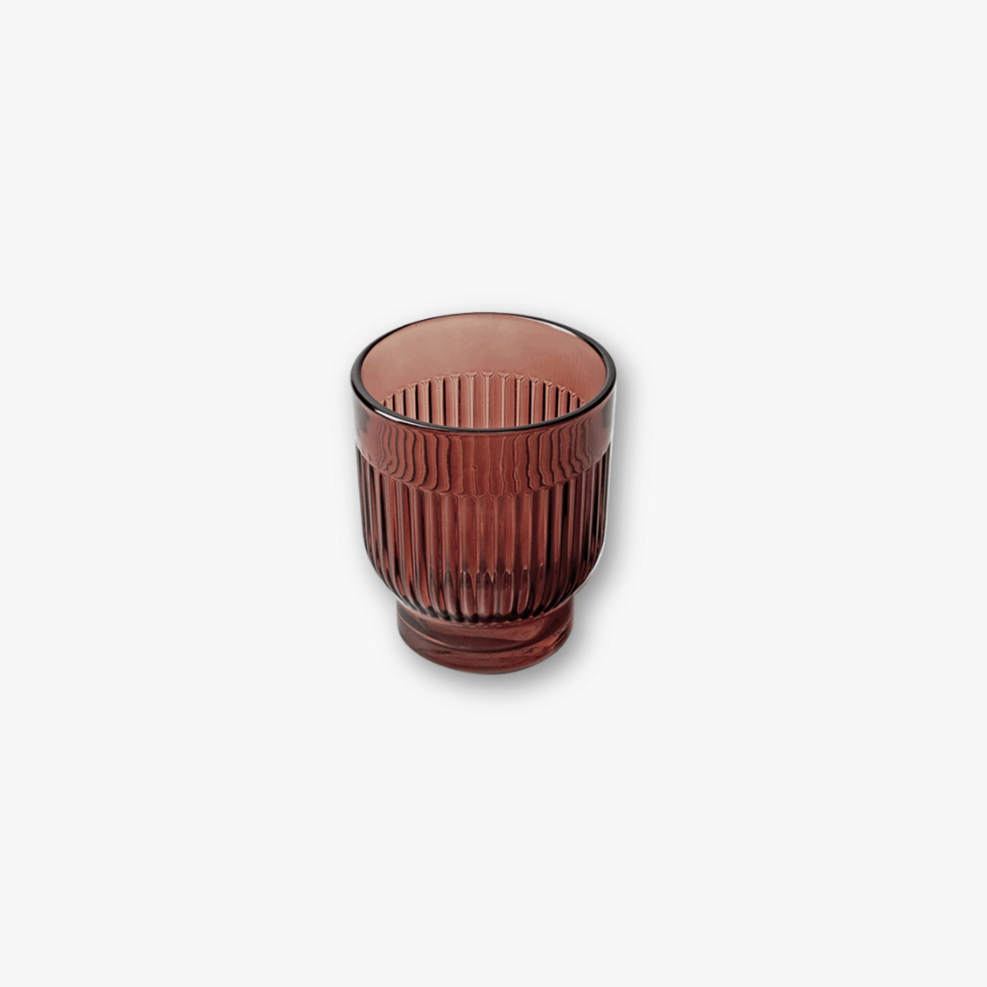 Teelichtglas - Linear Bordeaux