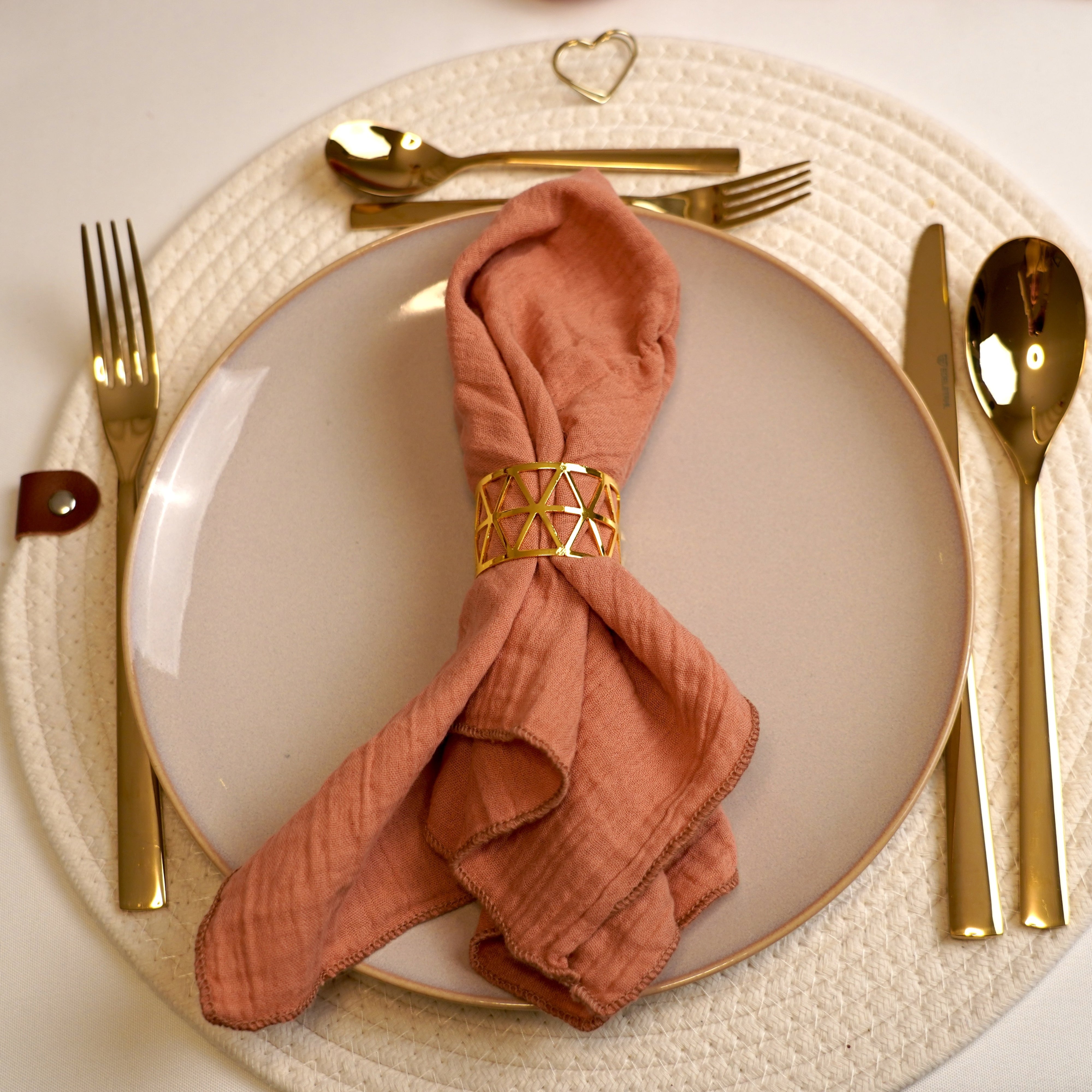 Tischdeko Paket Romantic Boho Gold