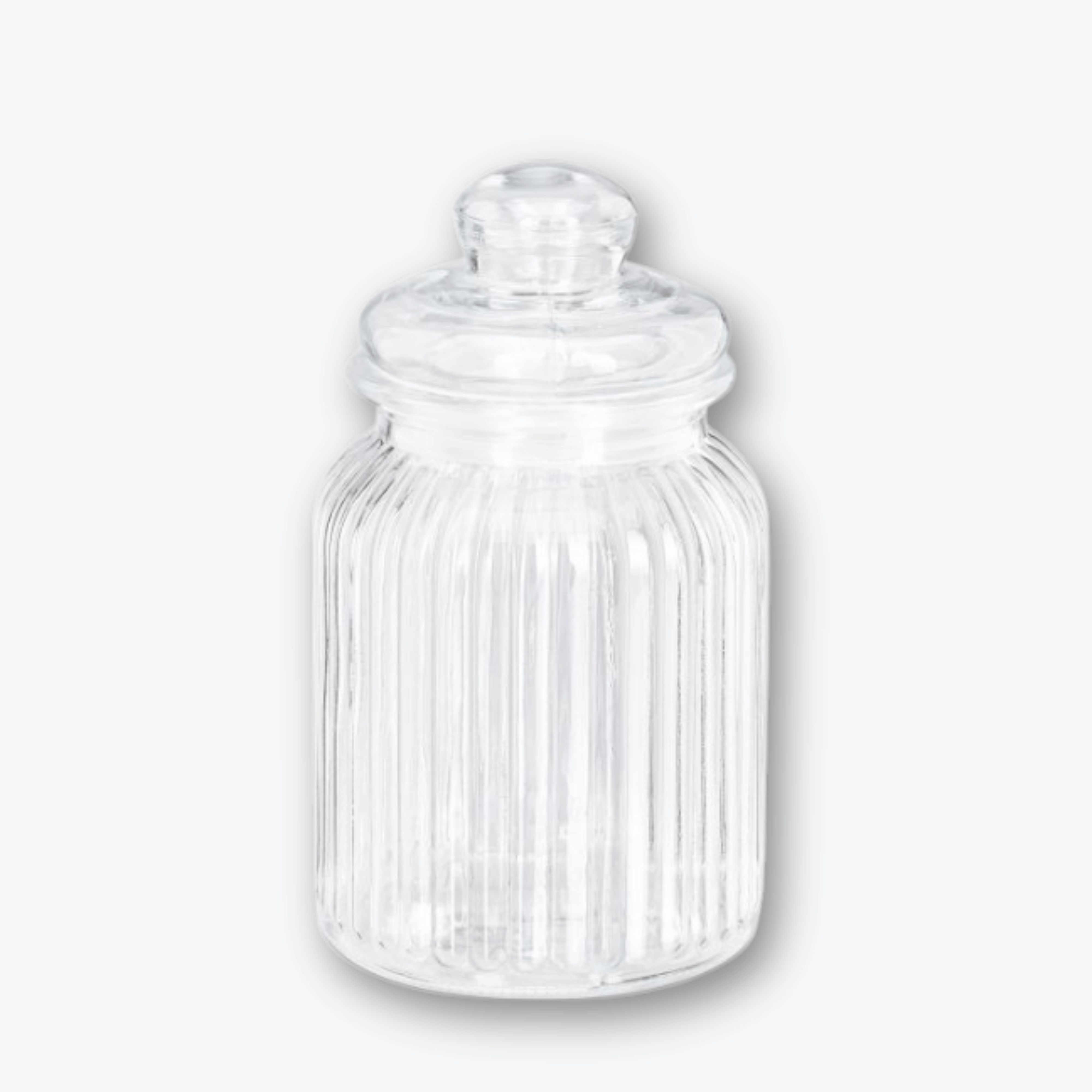 Candybar Glas - Rille Klar Groß