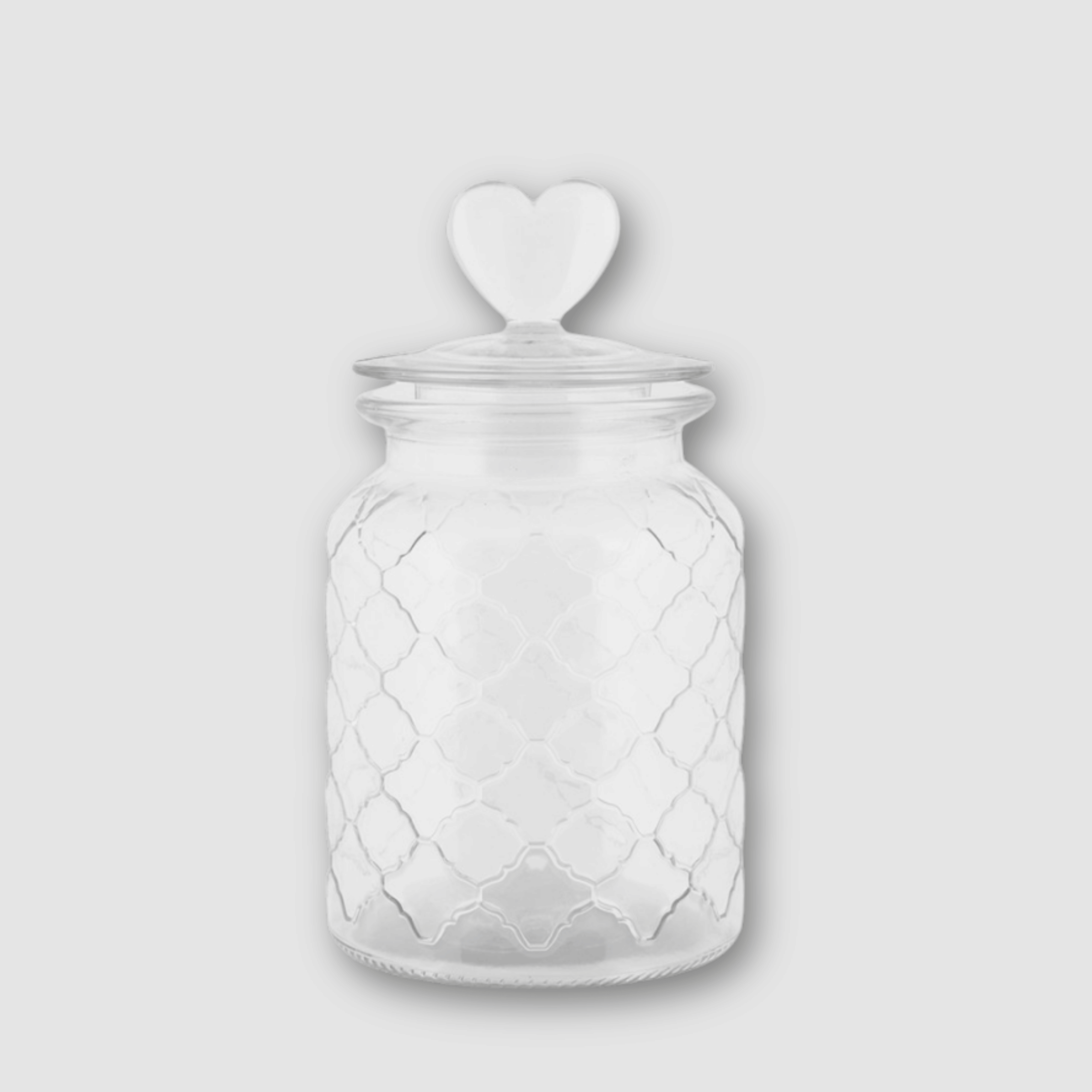 Candybar Glas - Herz Klar Groß