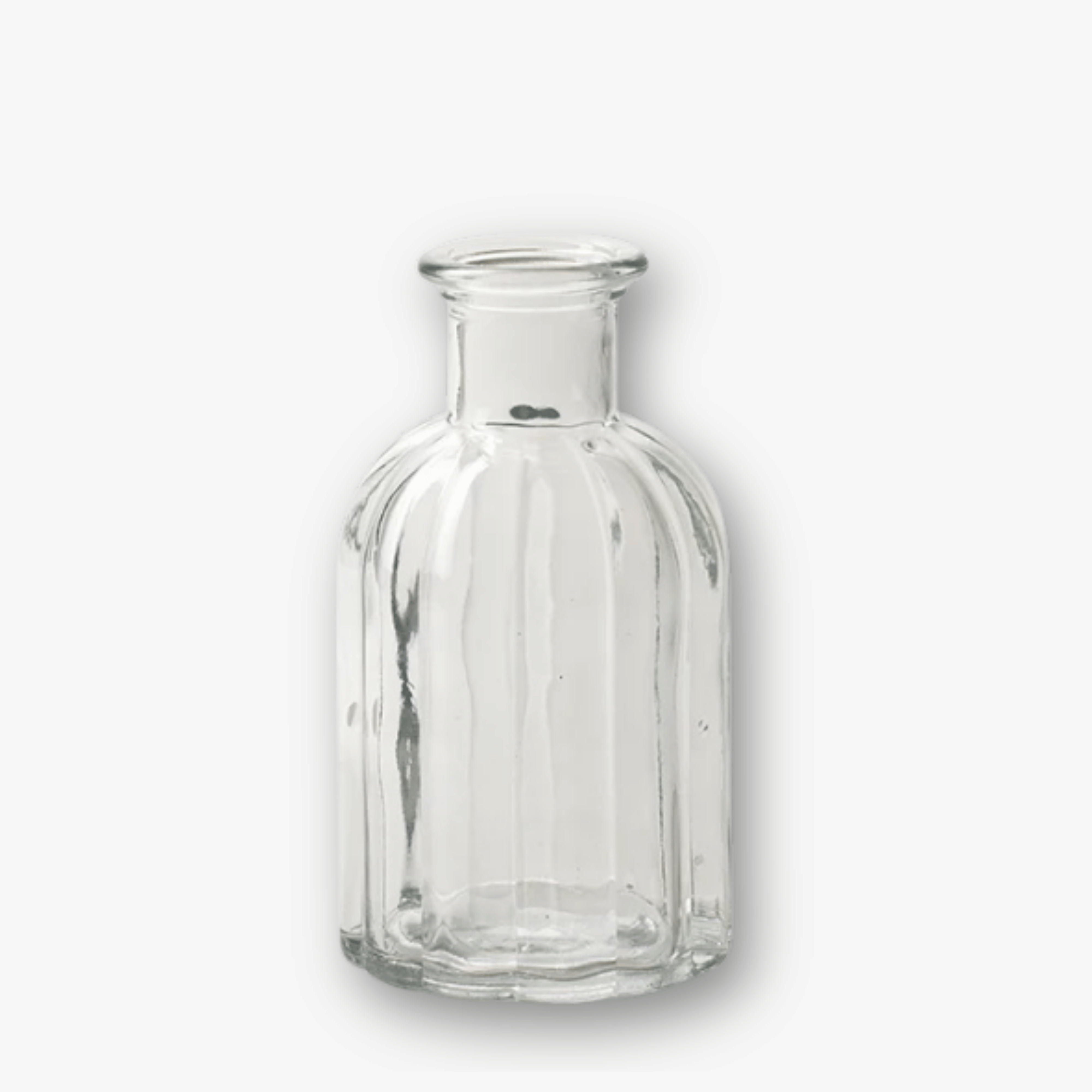 Flaschenvase Glas - Linear Klar h14