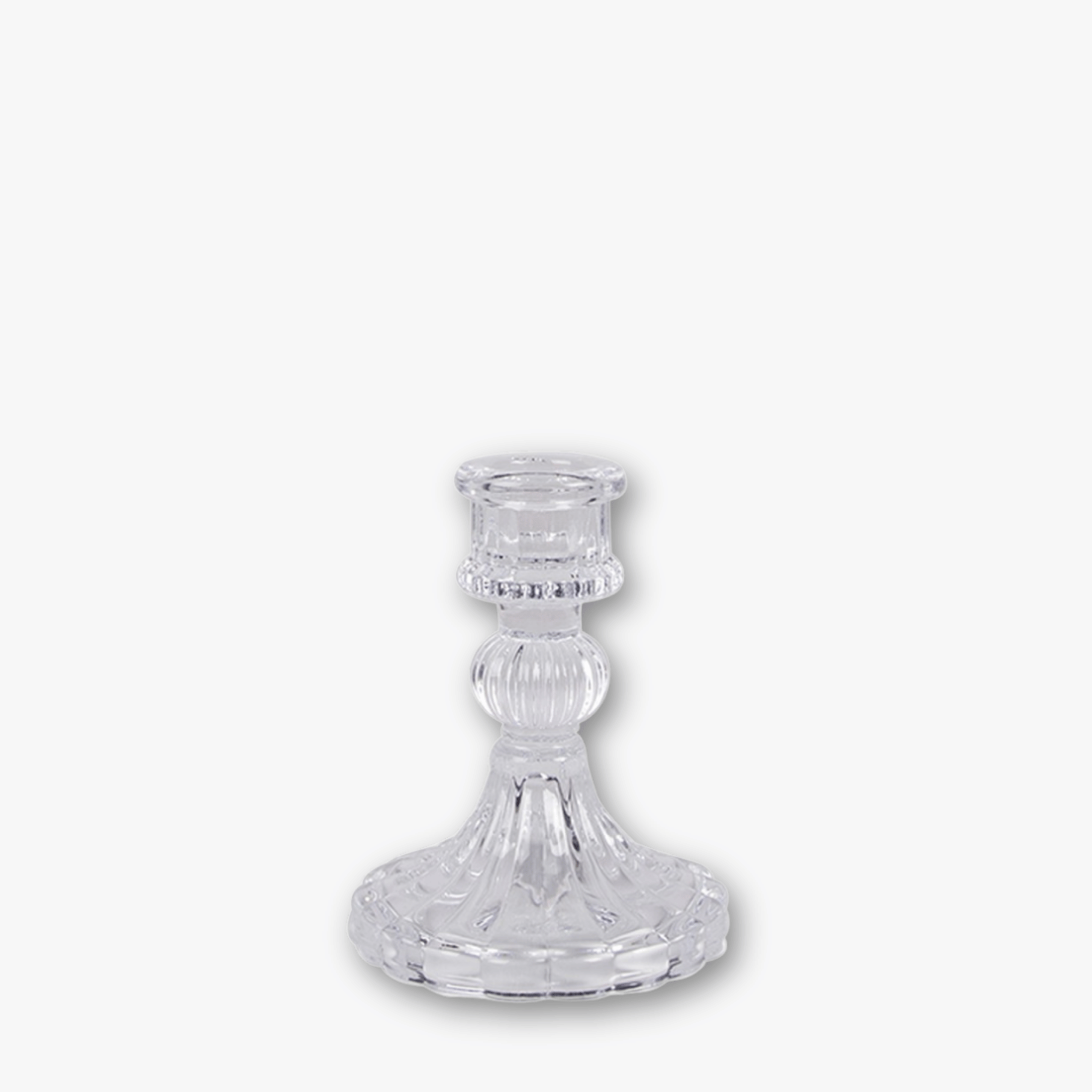 Kerzenständer Glas - Vintage Klar