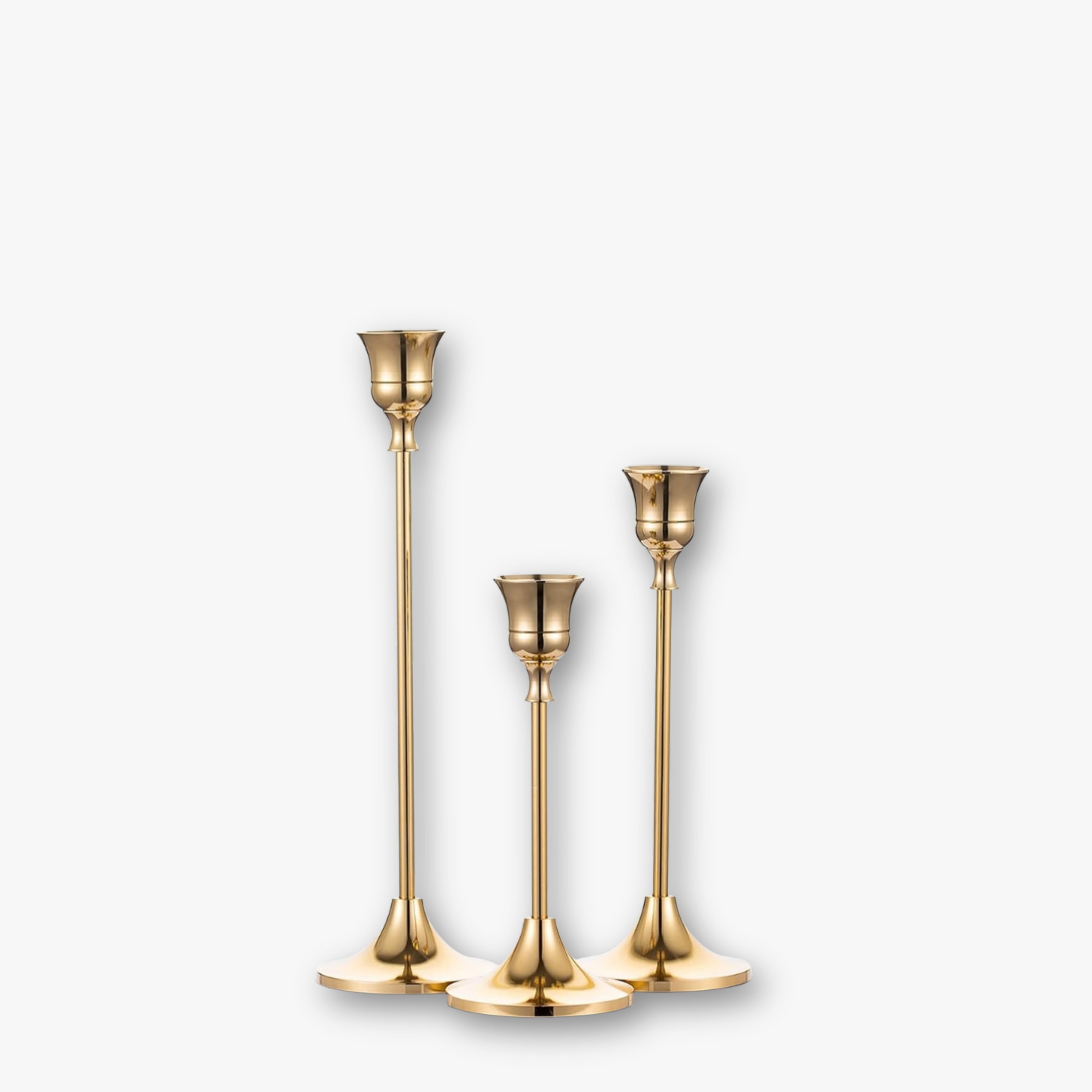 Kerzenständer Set - Vintage Messing (3-teilig)