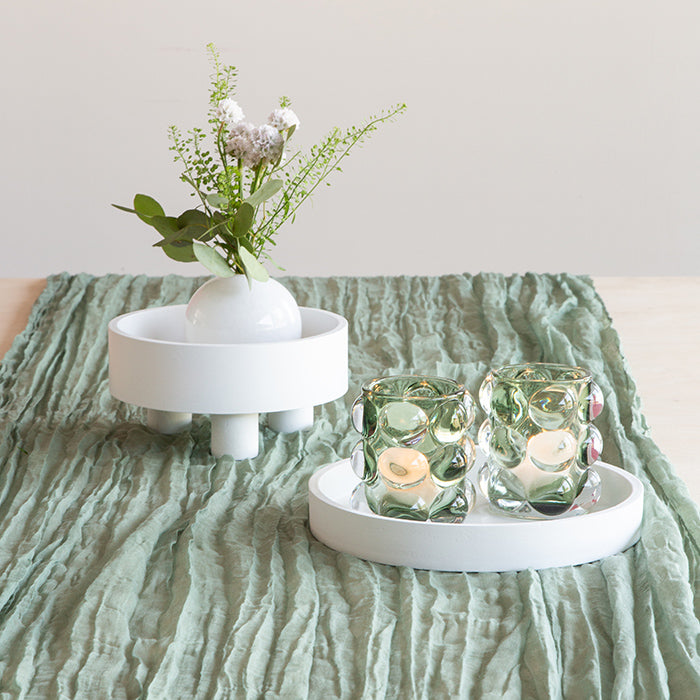 Tischläufer Musselin - Salbeigrün