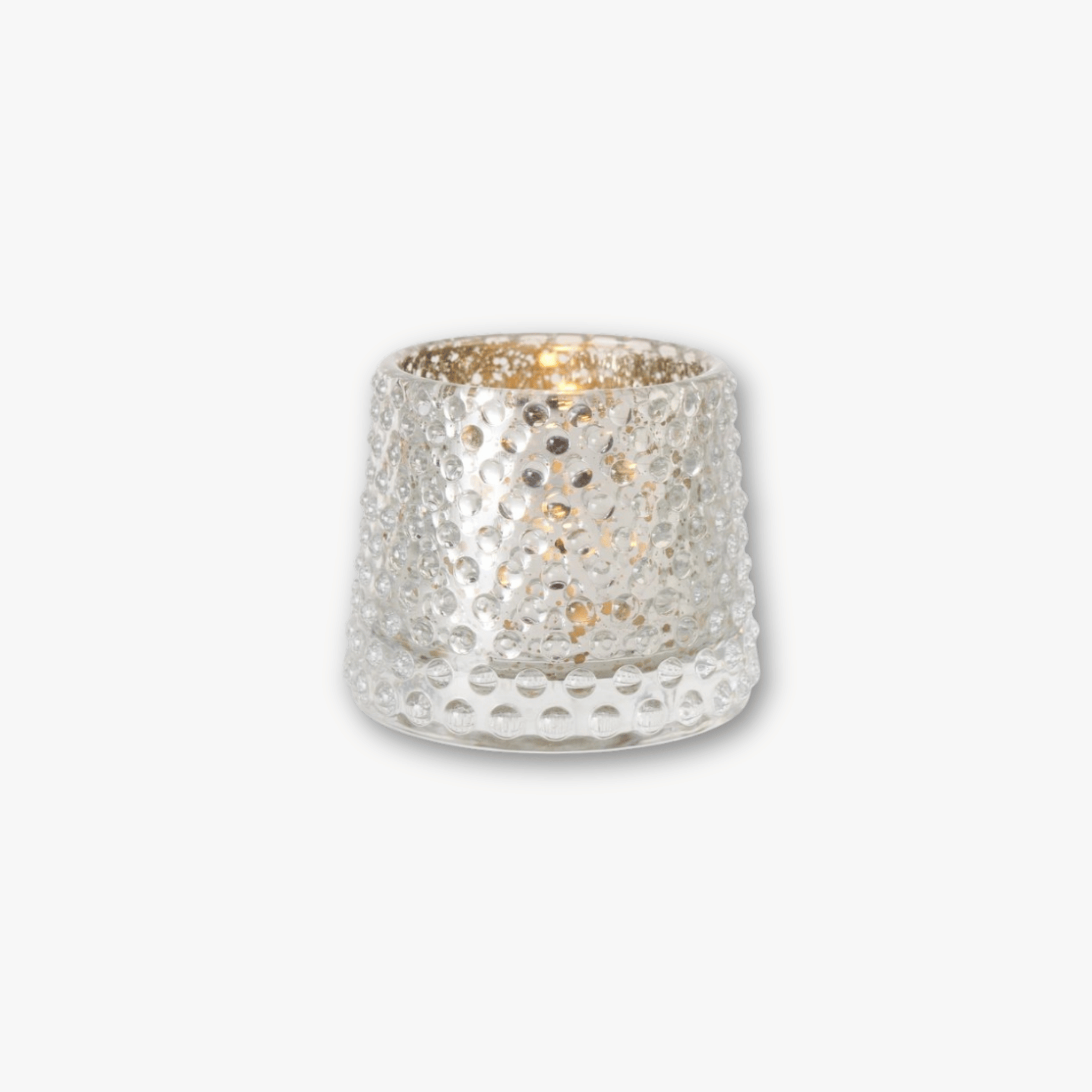 Teelichtgläser 6er Set - Struktur Mix mit Goldschimmer