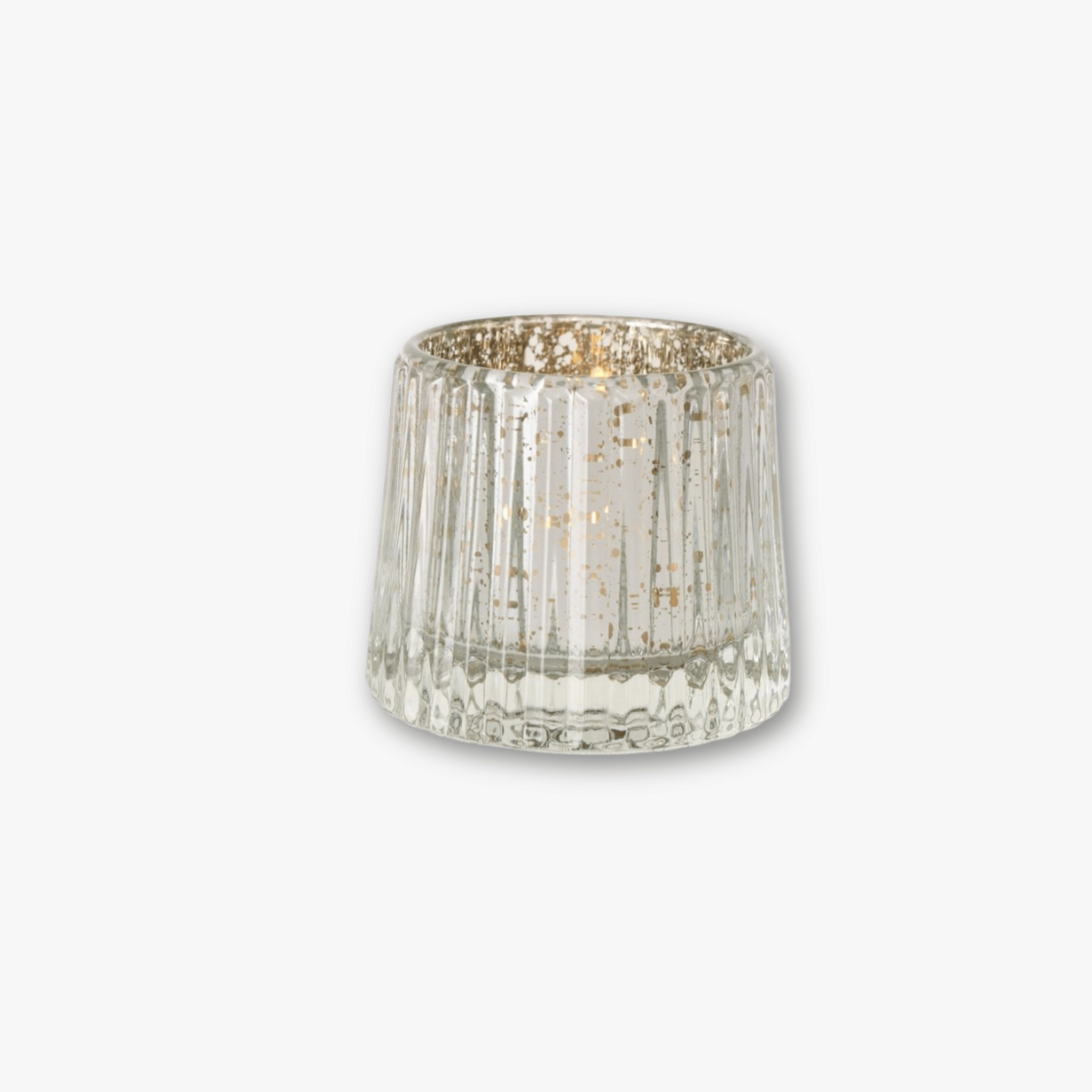 Teelichtgläser 6er Set - Struktur Mix mit Goldschimmer