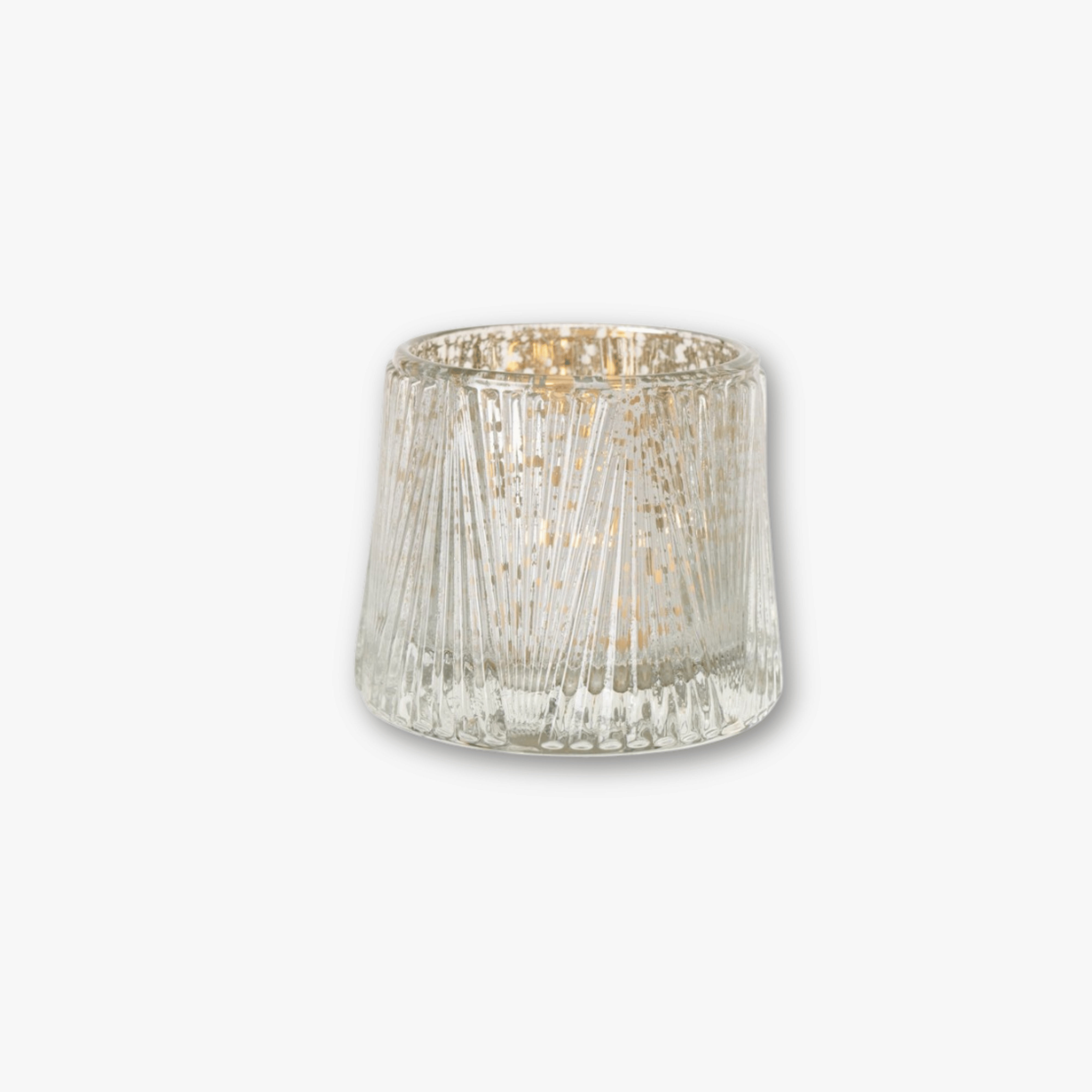 Teelichtgläser 6er Set - Struktur Mix mit Goldschimmer