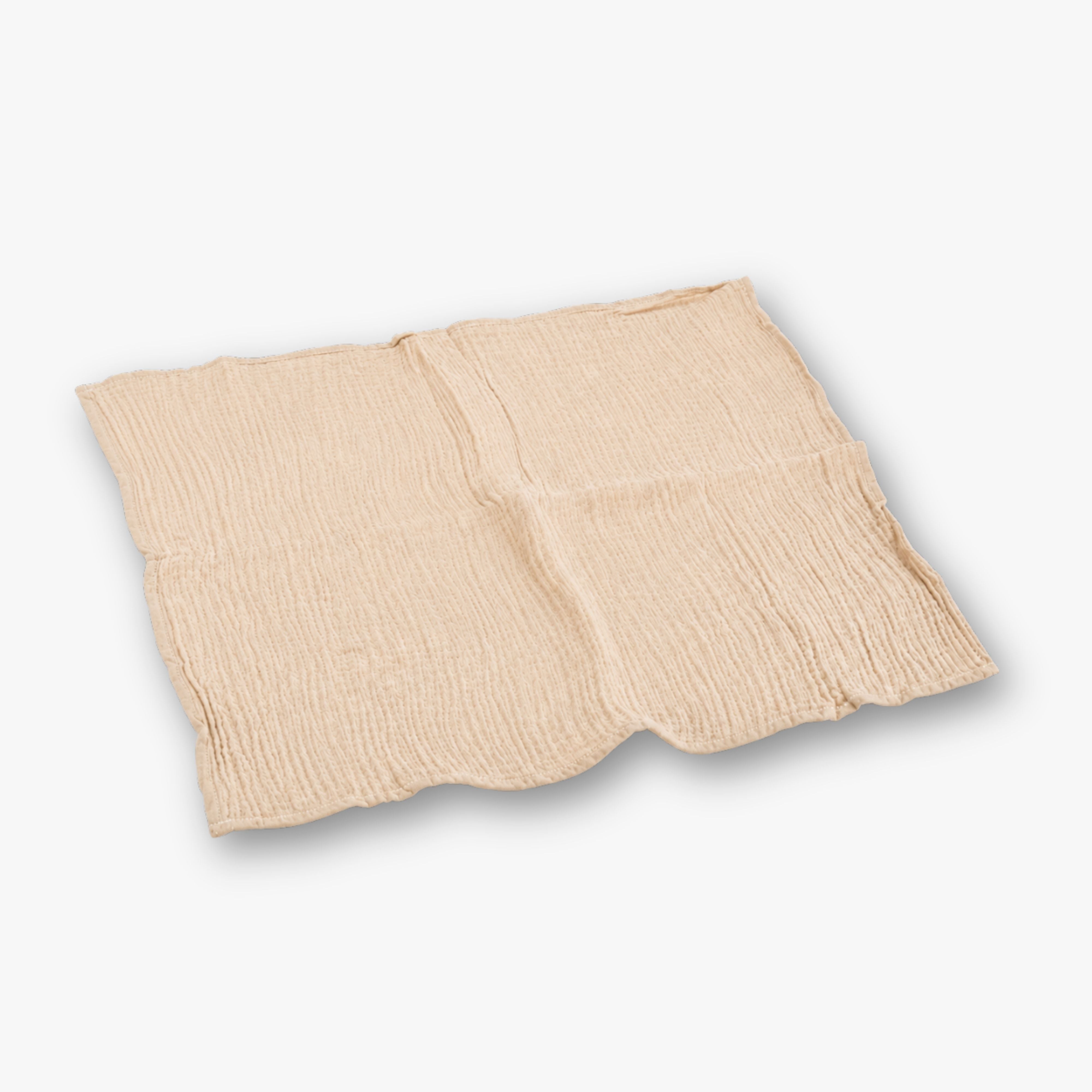 Stoffserviette Musselin - Struktur Creme