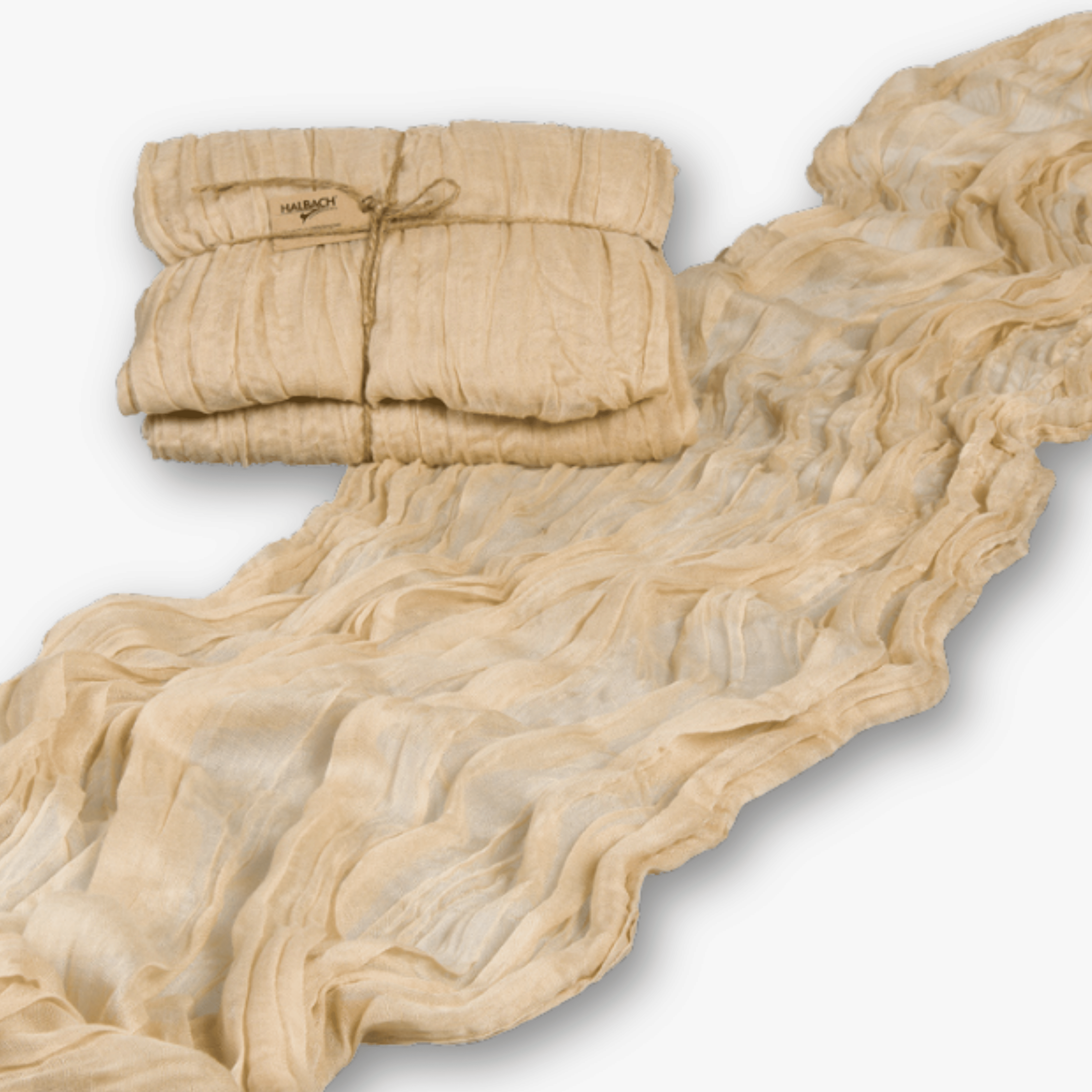 Tischläufer Musselin - Cremebeige