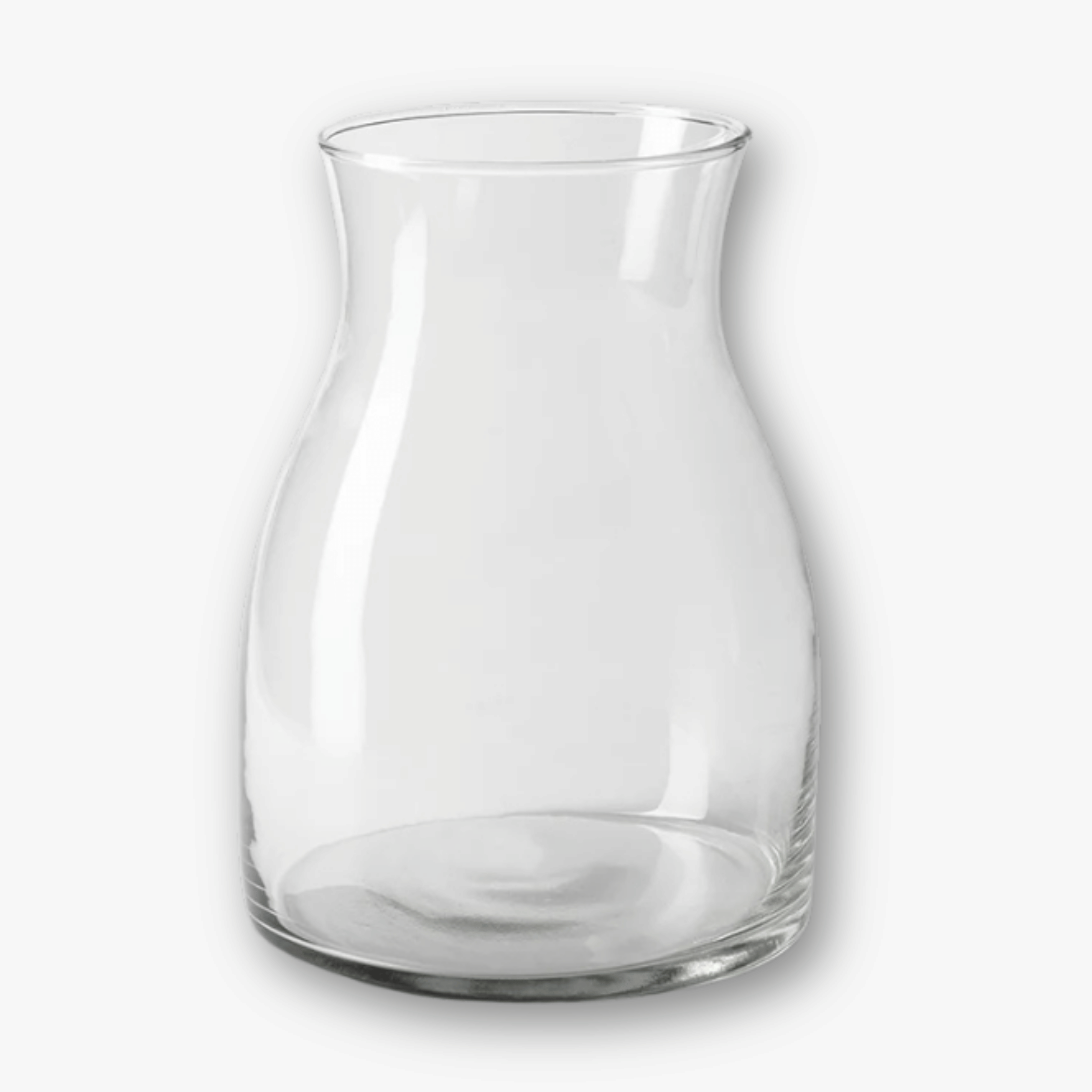 Vase Glas - Bauchig Klar h20