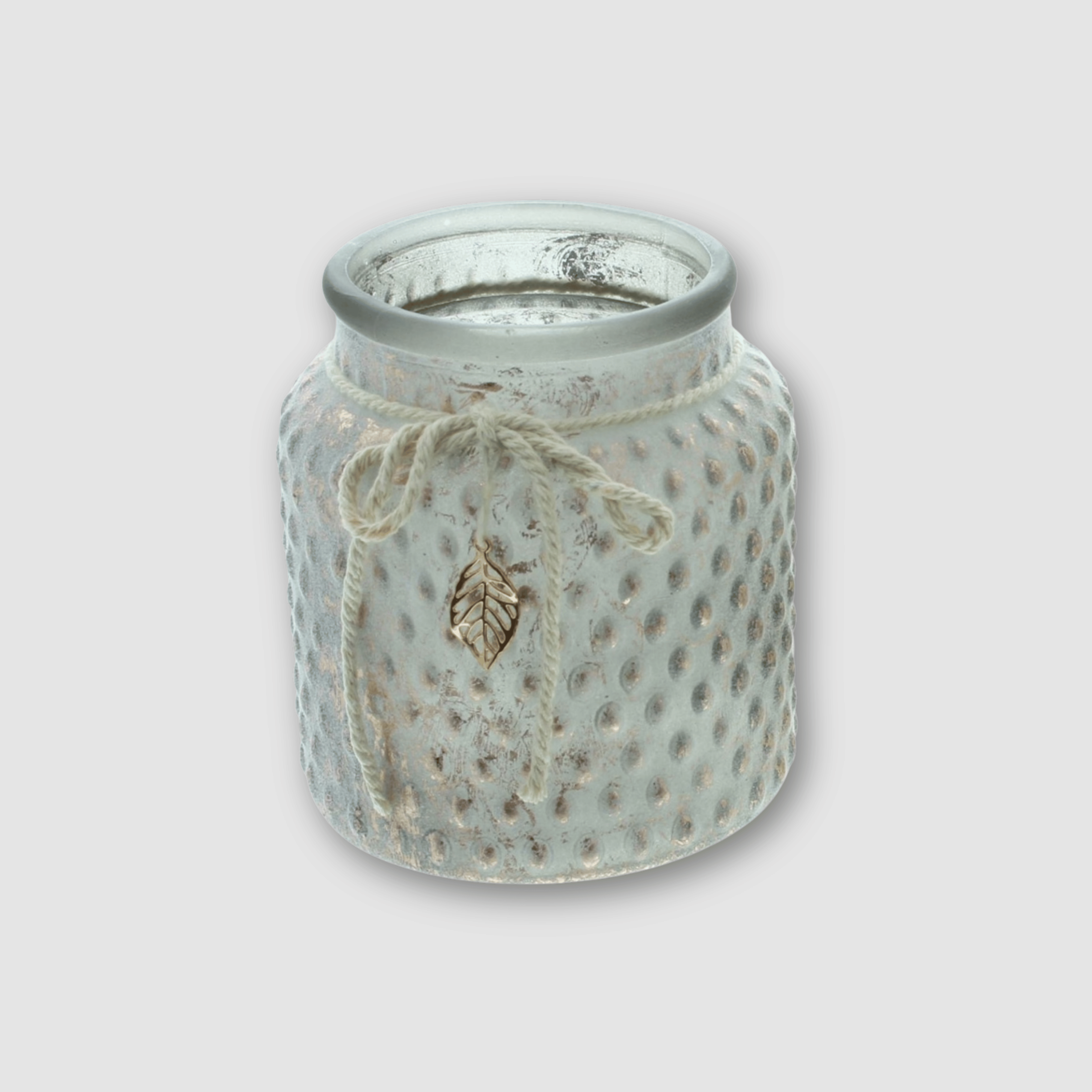 Windlicht Vintage - Glas Dunkel