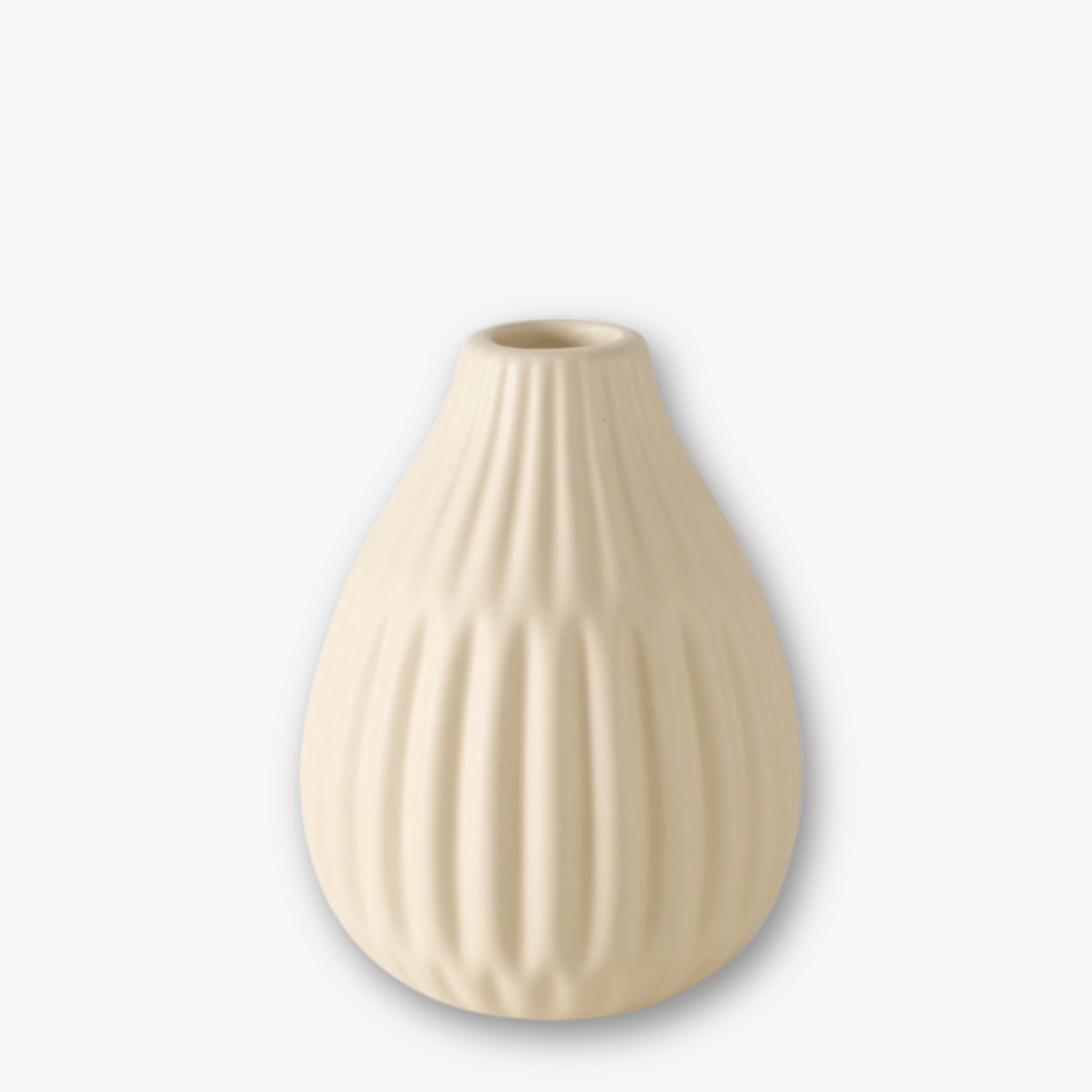 Keramikvasen 3er Set - Struktur Boho Beige h12