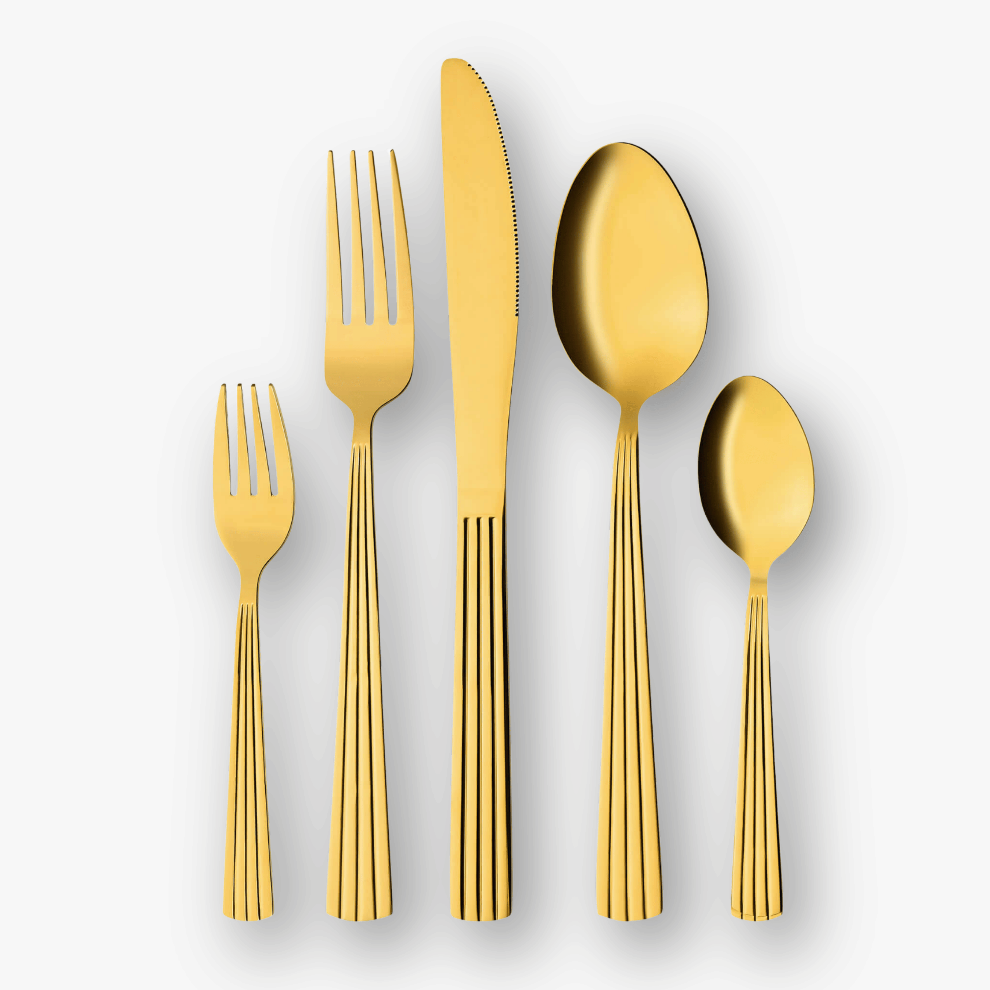 Goldenes Besteck - Set Golden Grace