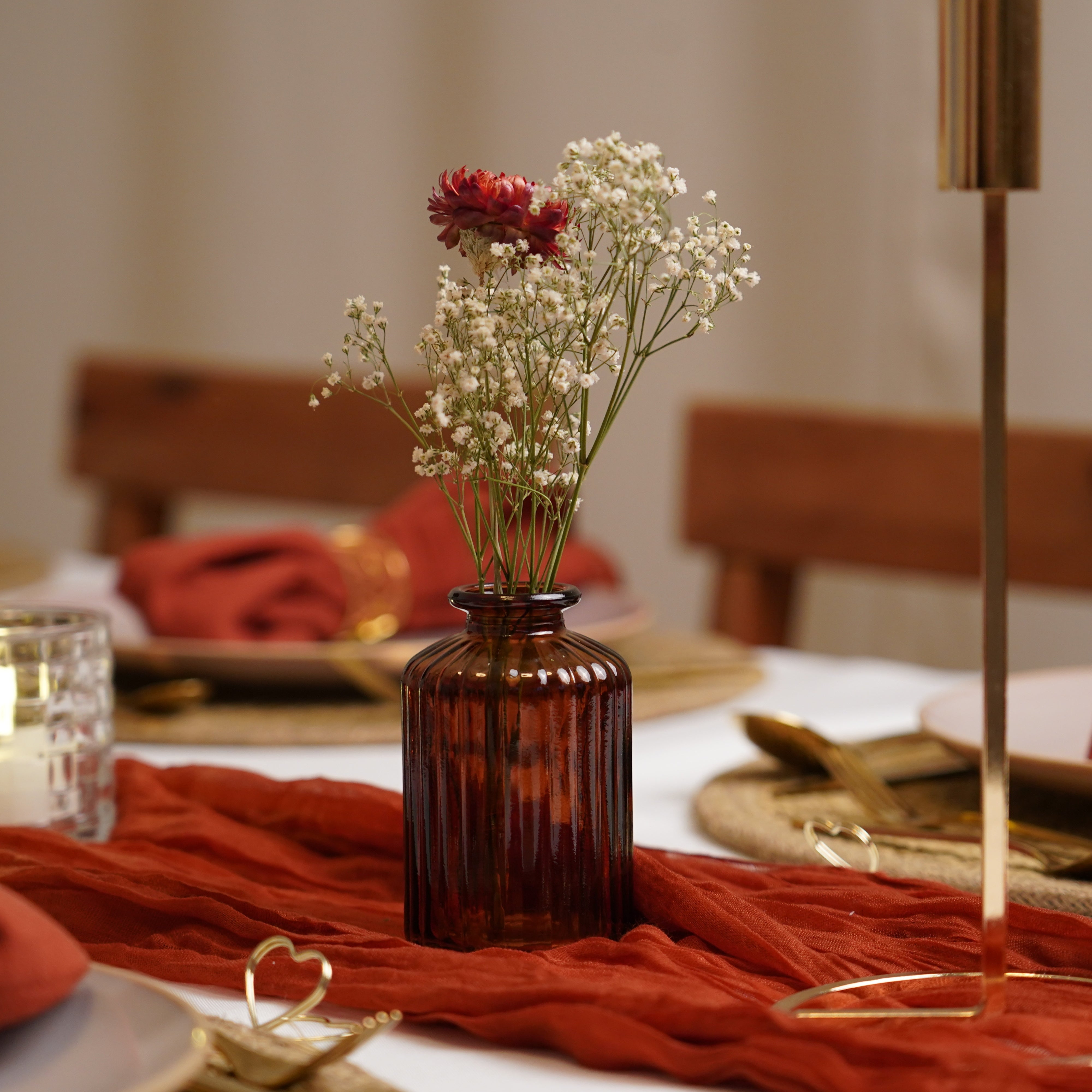 Tischdeko Paket Vintage Terracotta Gold