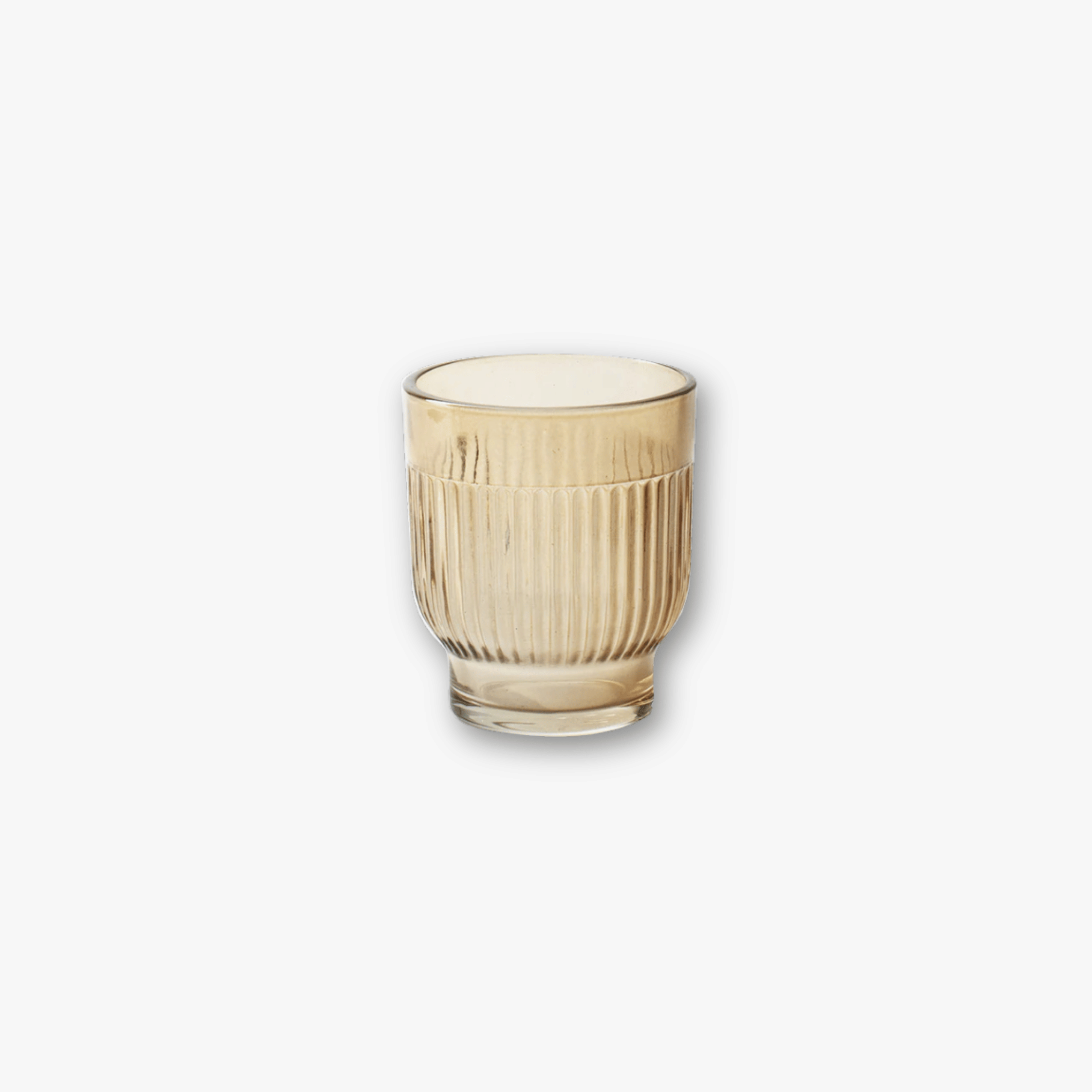 Teelichtglas - Linear Beige
