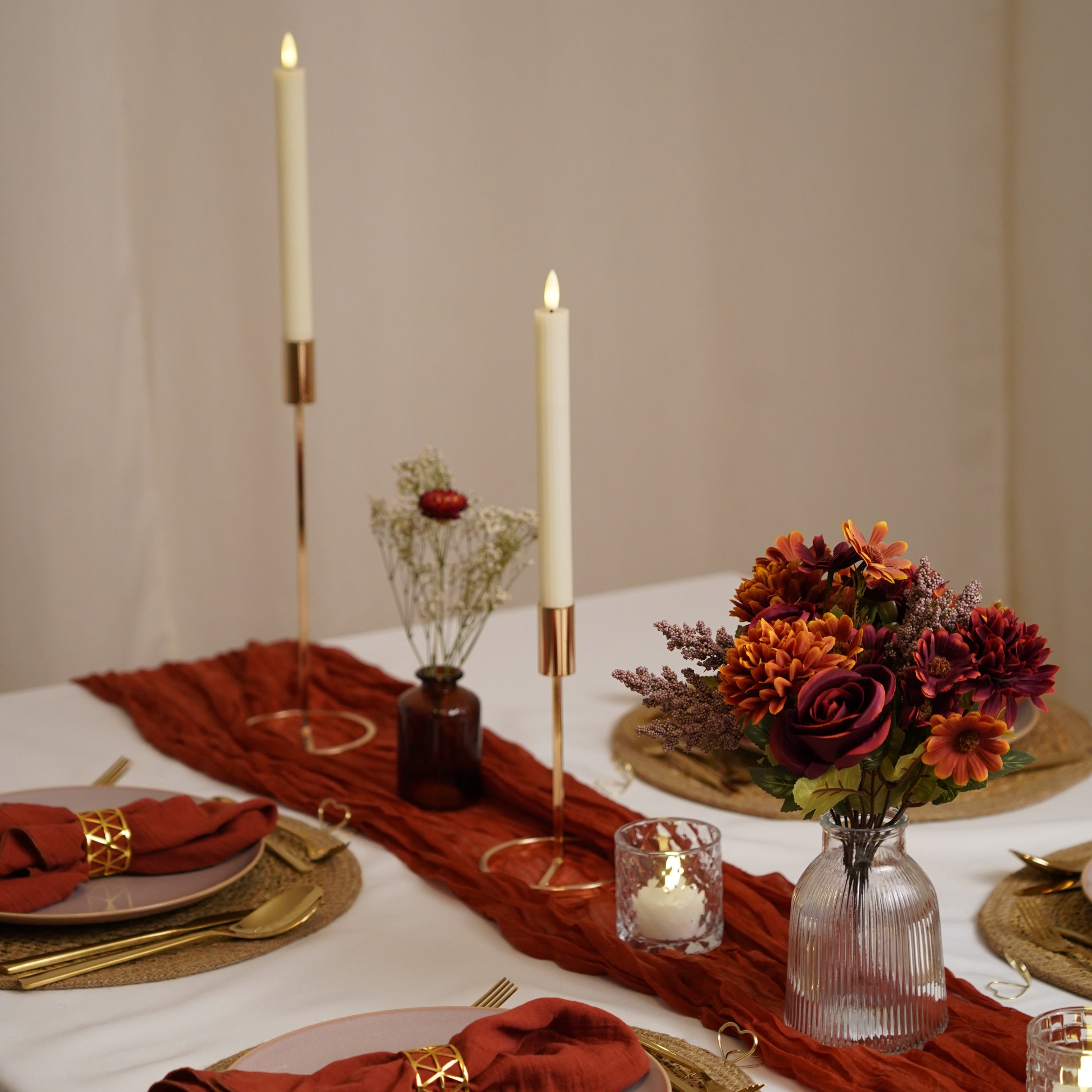 Tischdeko Paket Vintage Terracotta Gold
