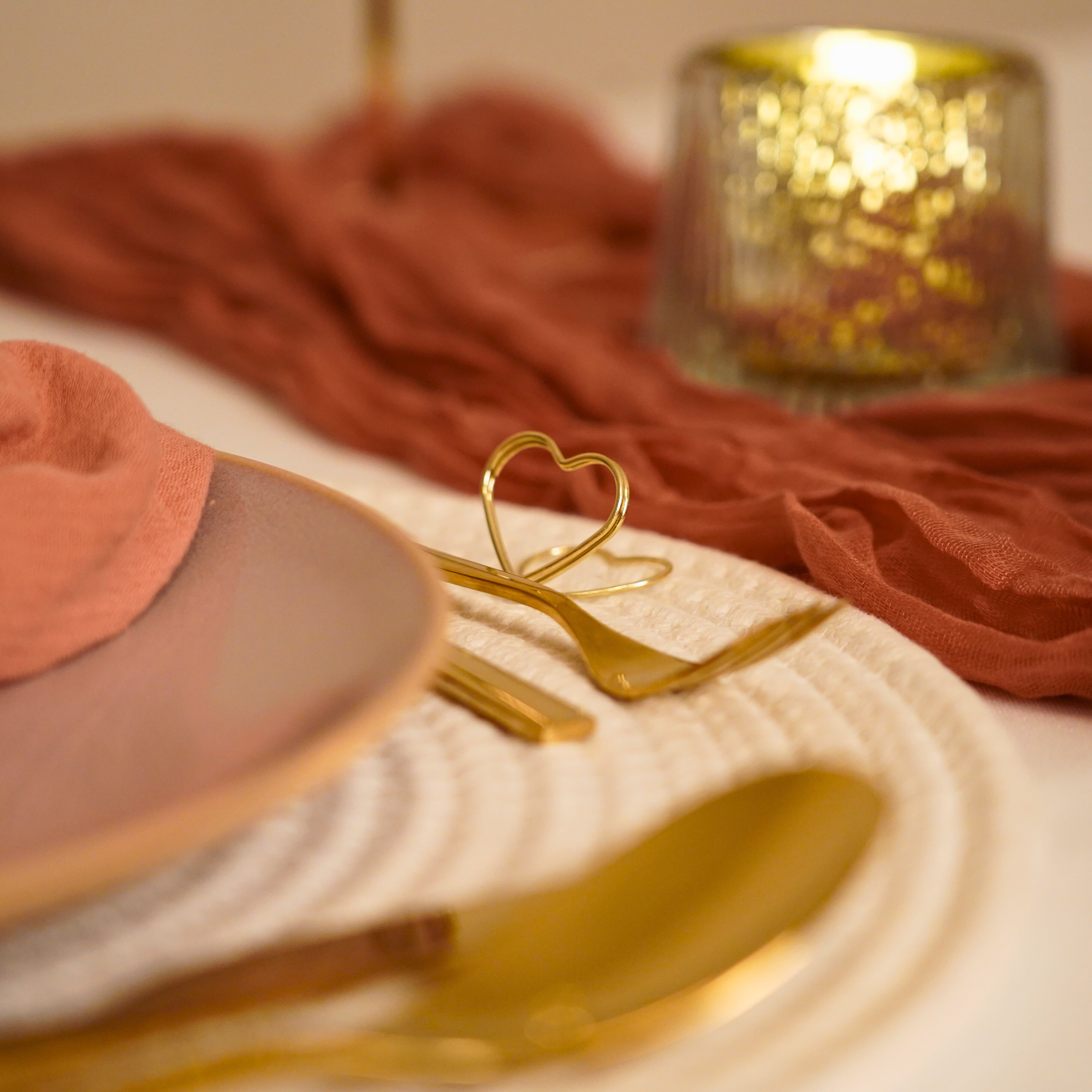 Tischdeko Paket Romantic Boho Gold