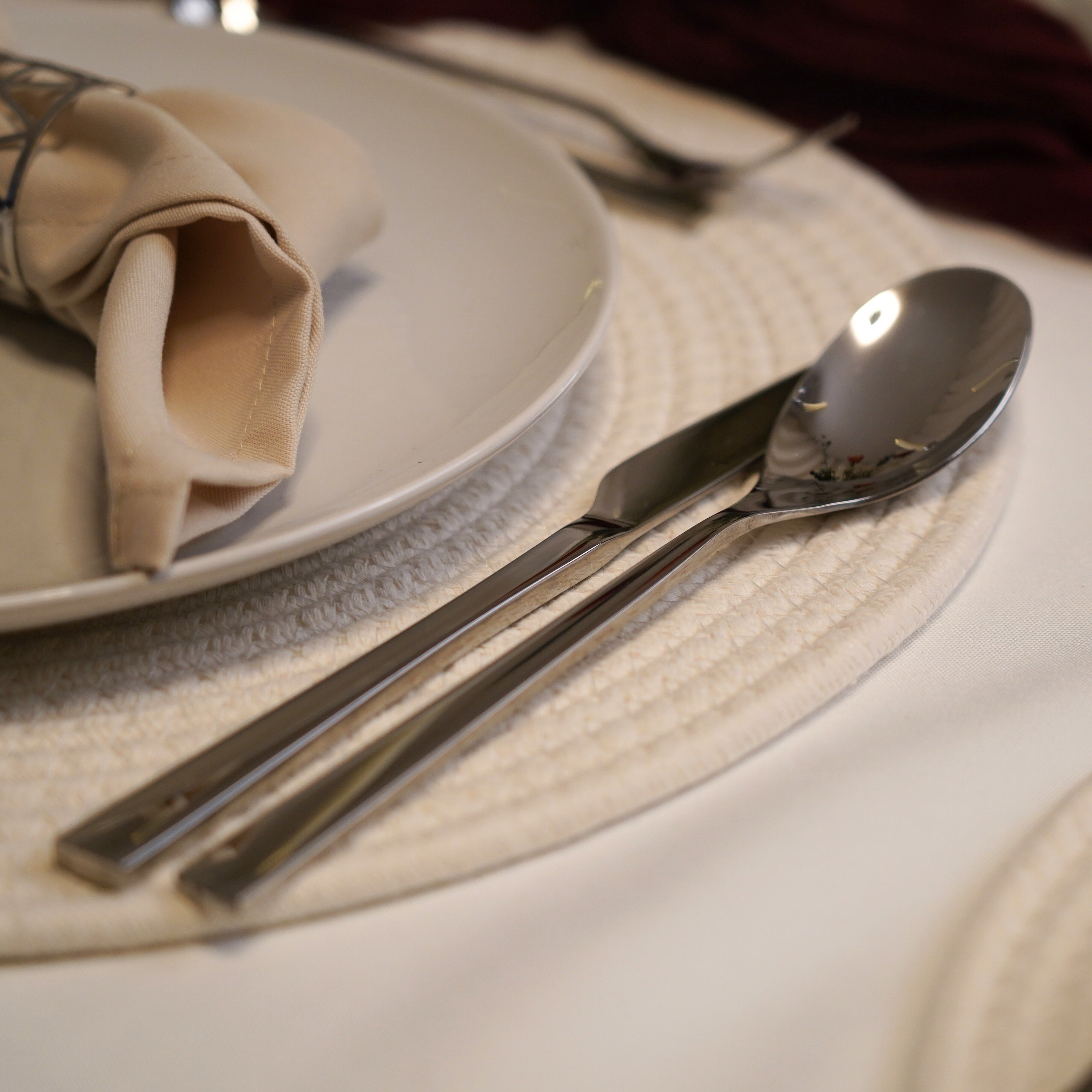 Silbernes Besteck - Set Soft Shine