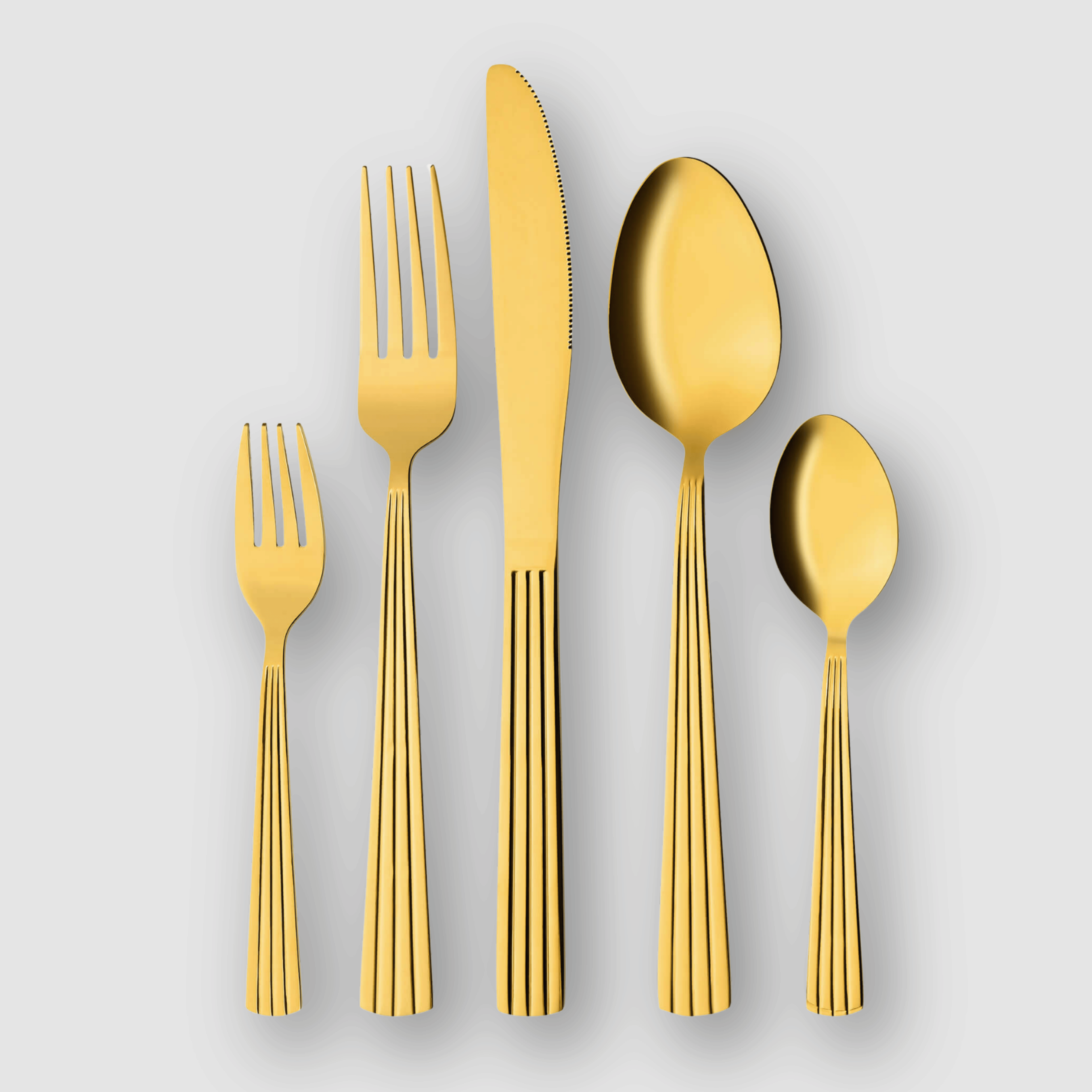 Goldenes Besteck - Set Golden Grace