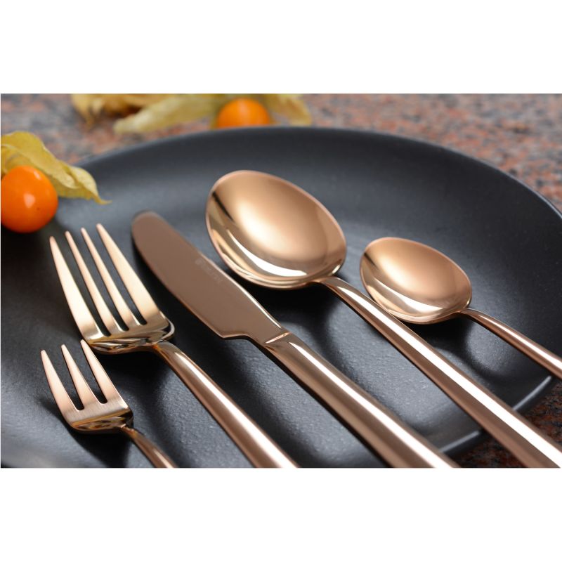 Roségoldenes Besteck - Set Soft Satin