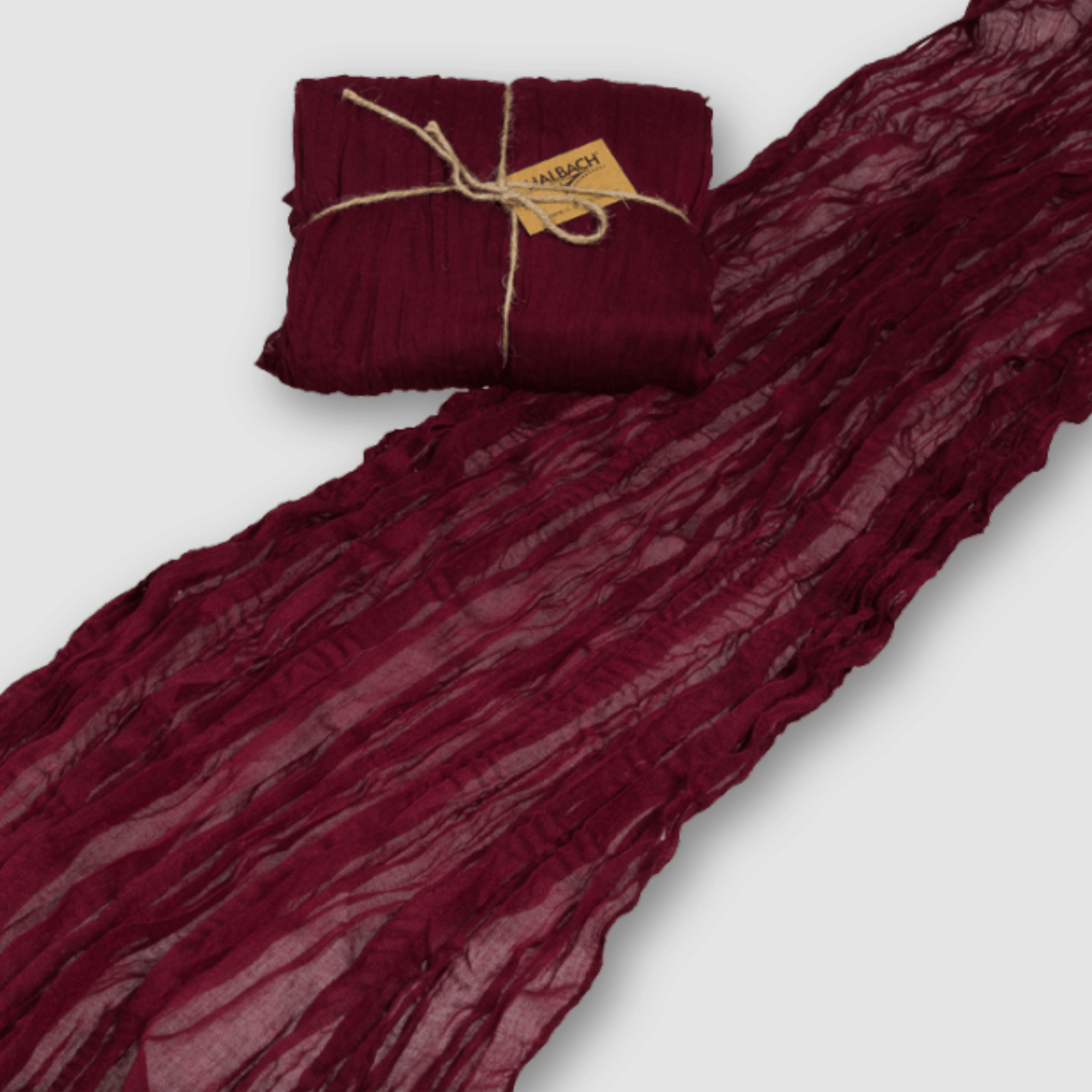 Tischläufer Musselin - Bordeaux