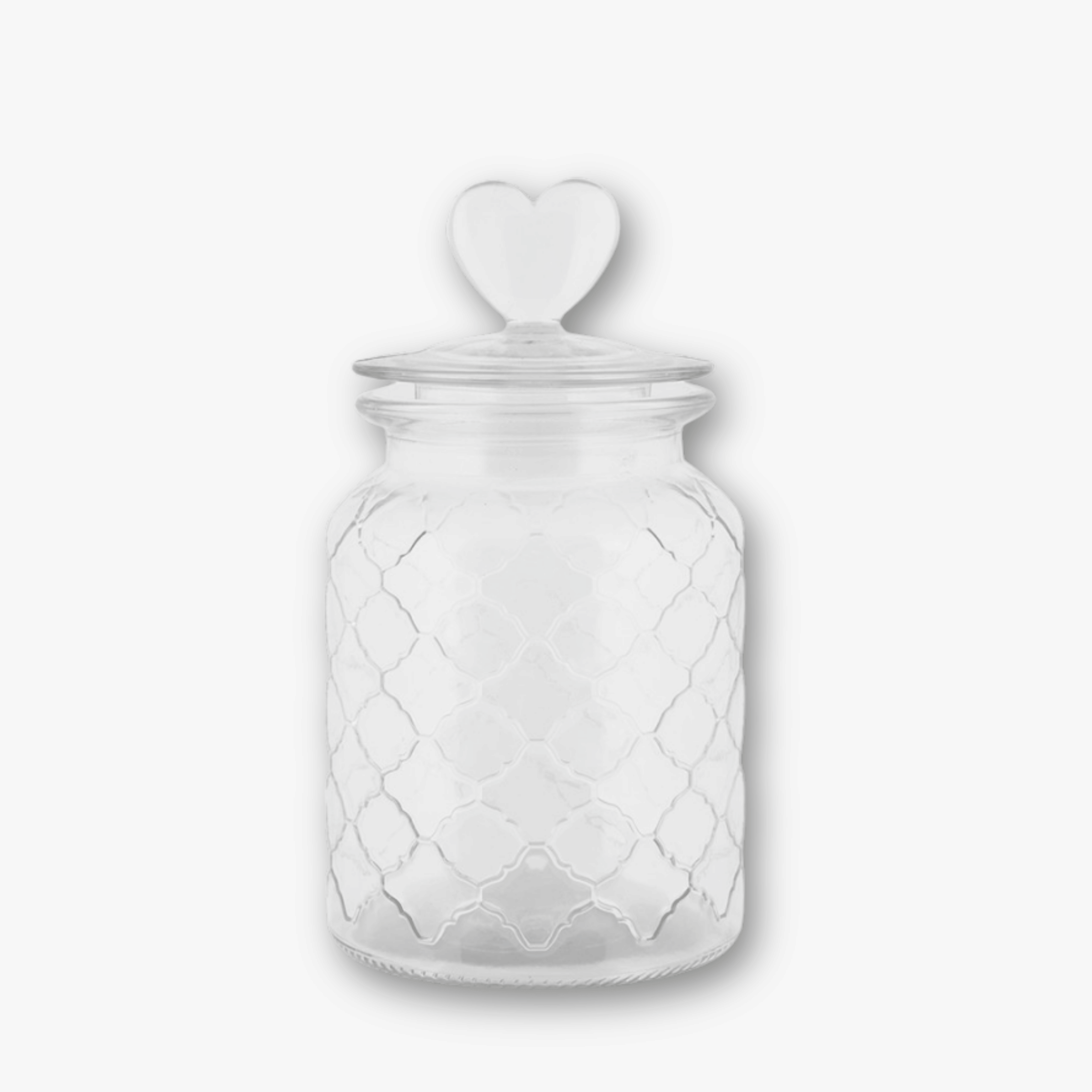 Candybar Glas - Herz Klar Groß