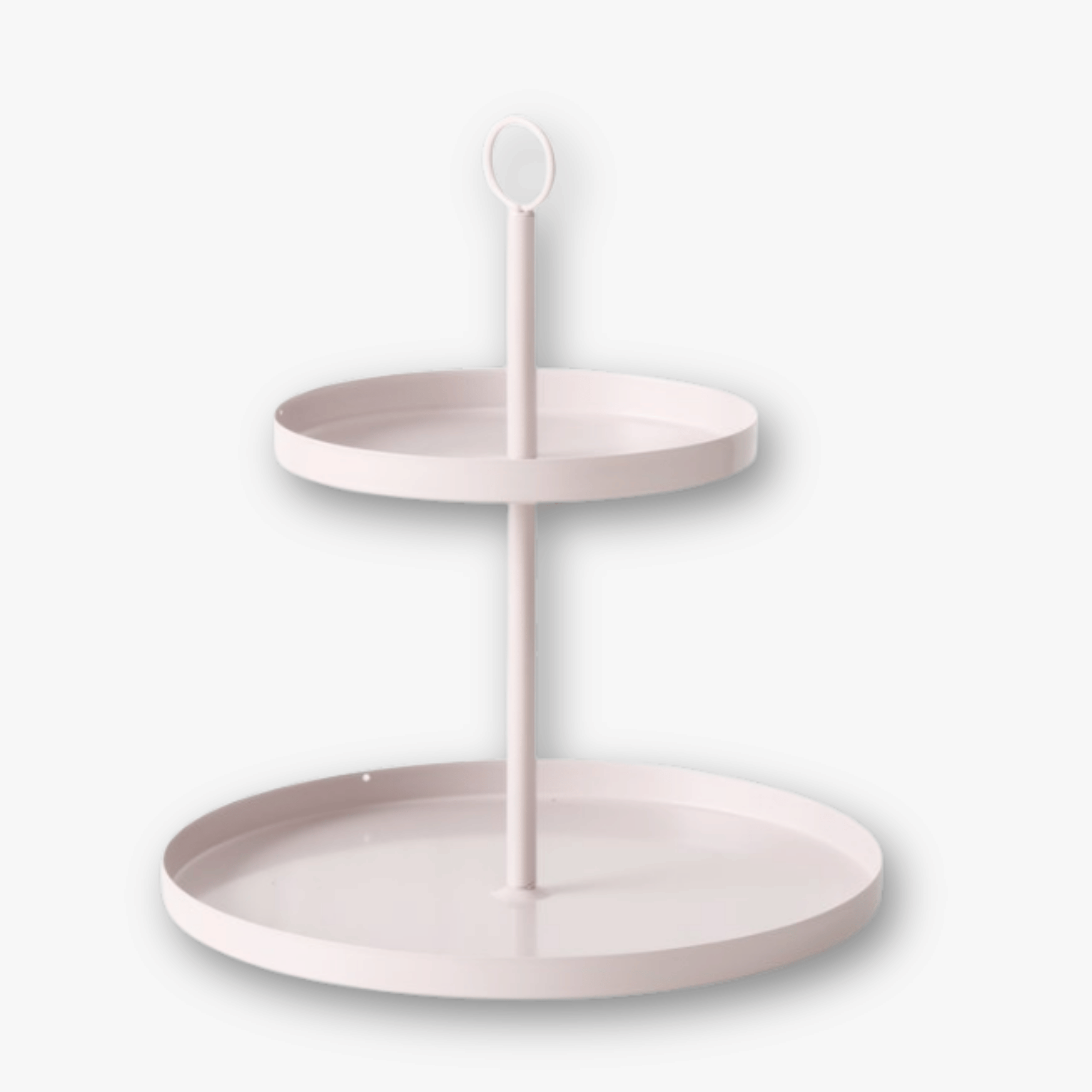 Etagere Candybar - Rund Beige 2-stöckig