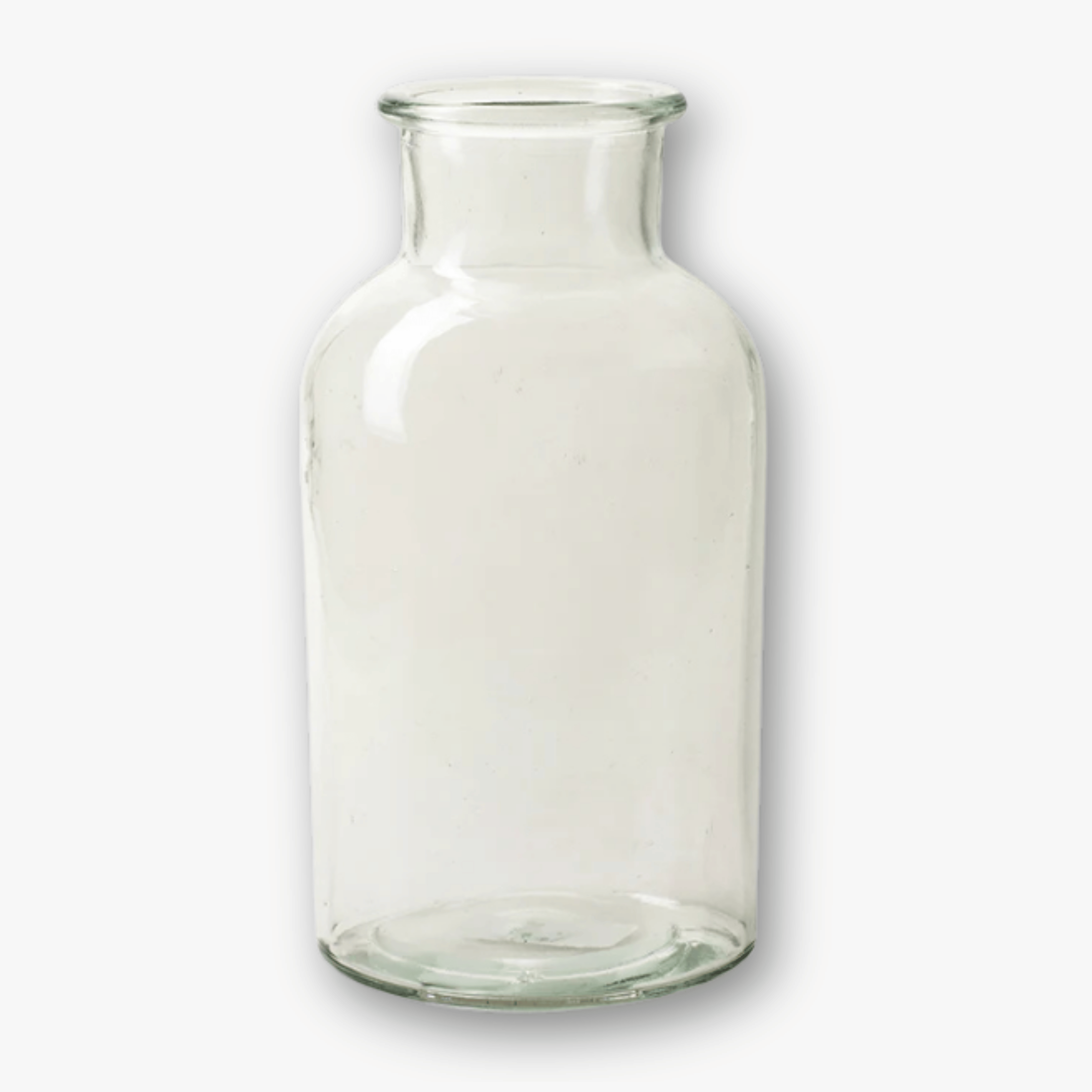 Flaschenvase Glas - Zylinder Klar h20