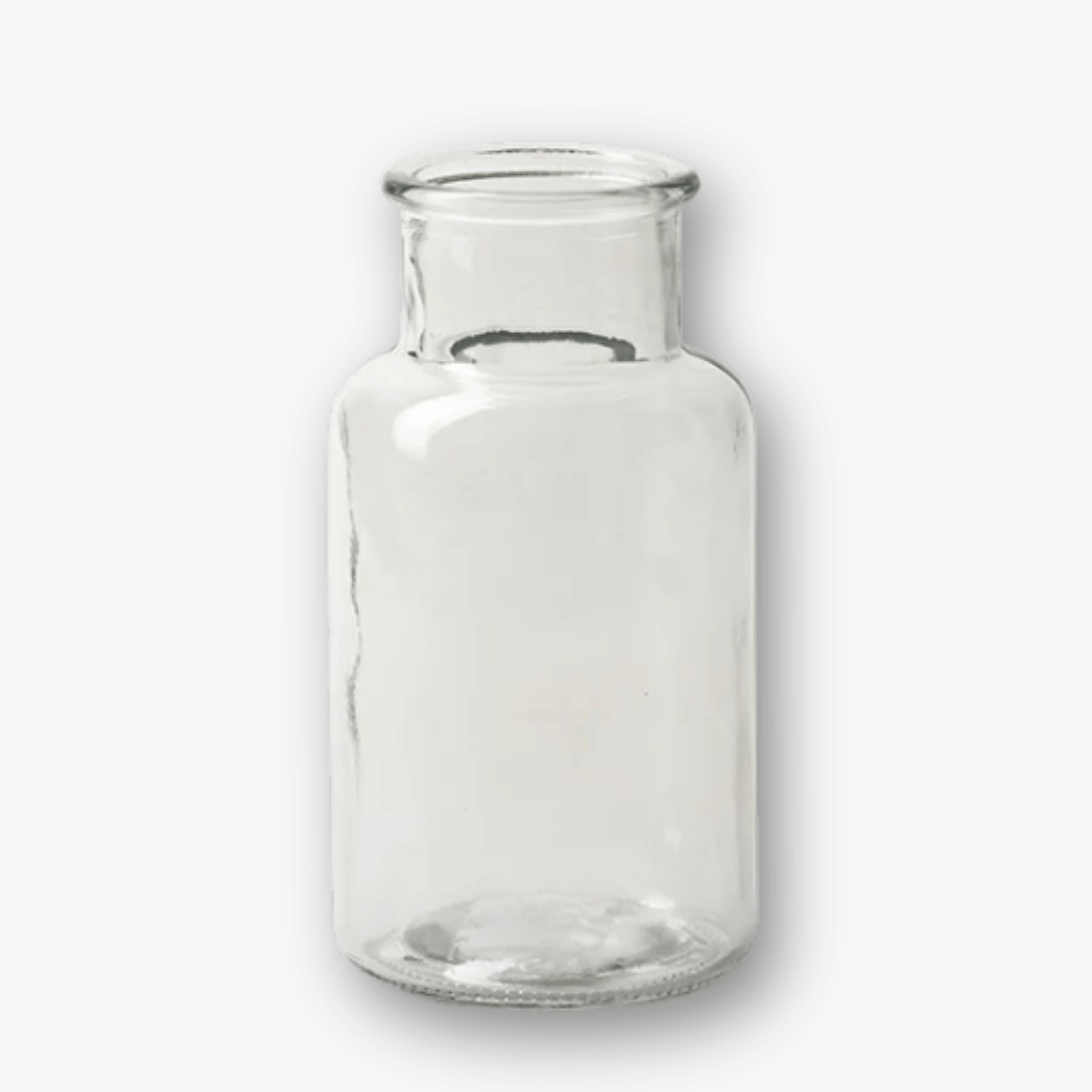 Flaschenvase Glas - Zylinder Klar h14