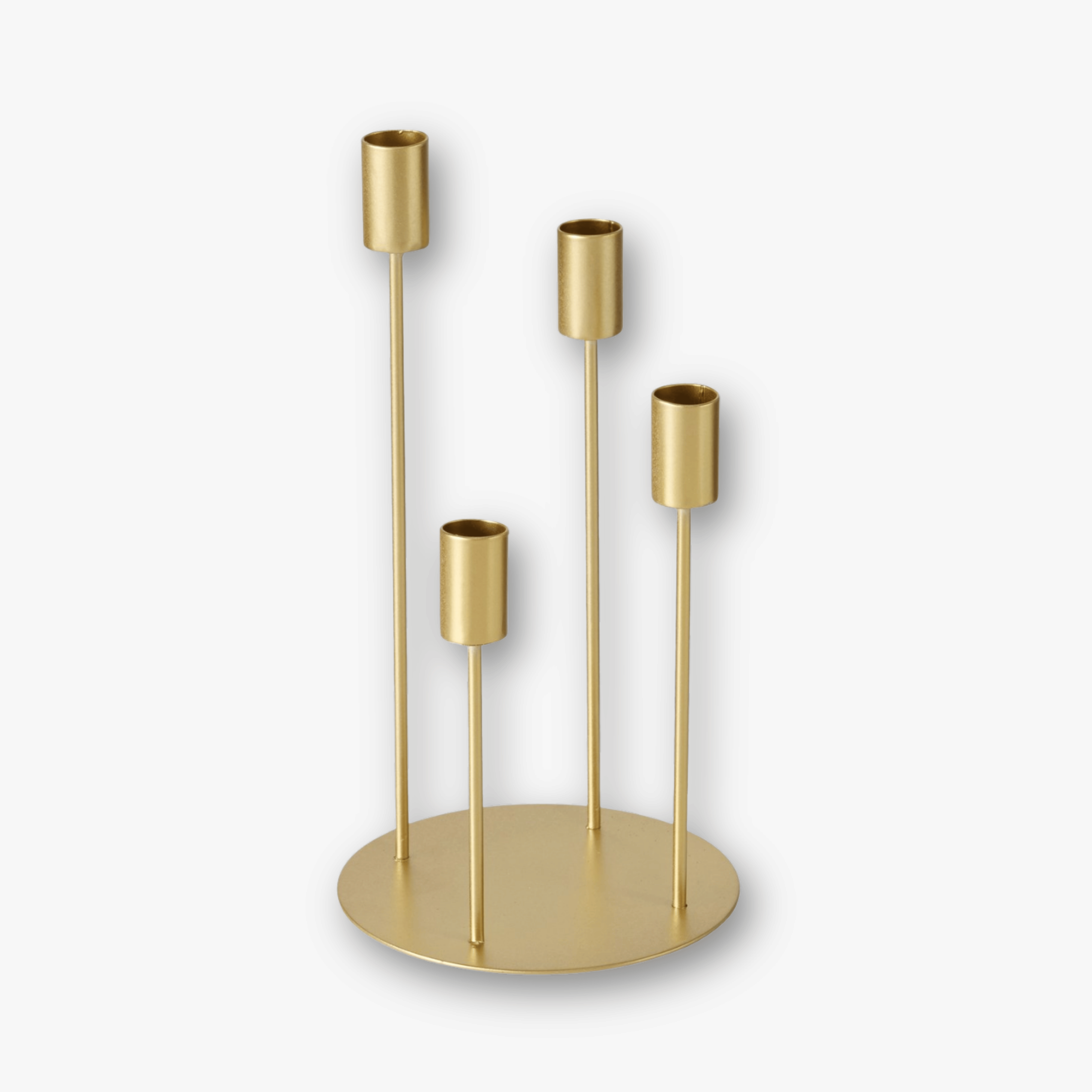 Kerzenständer 4-armig Gold Metall