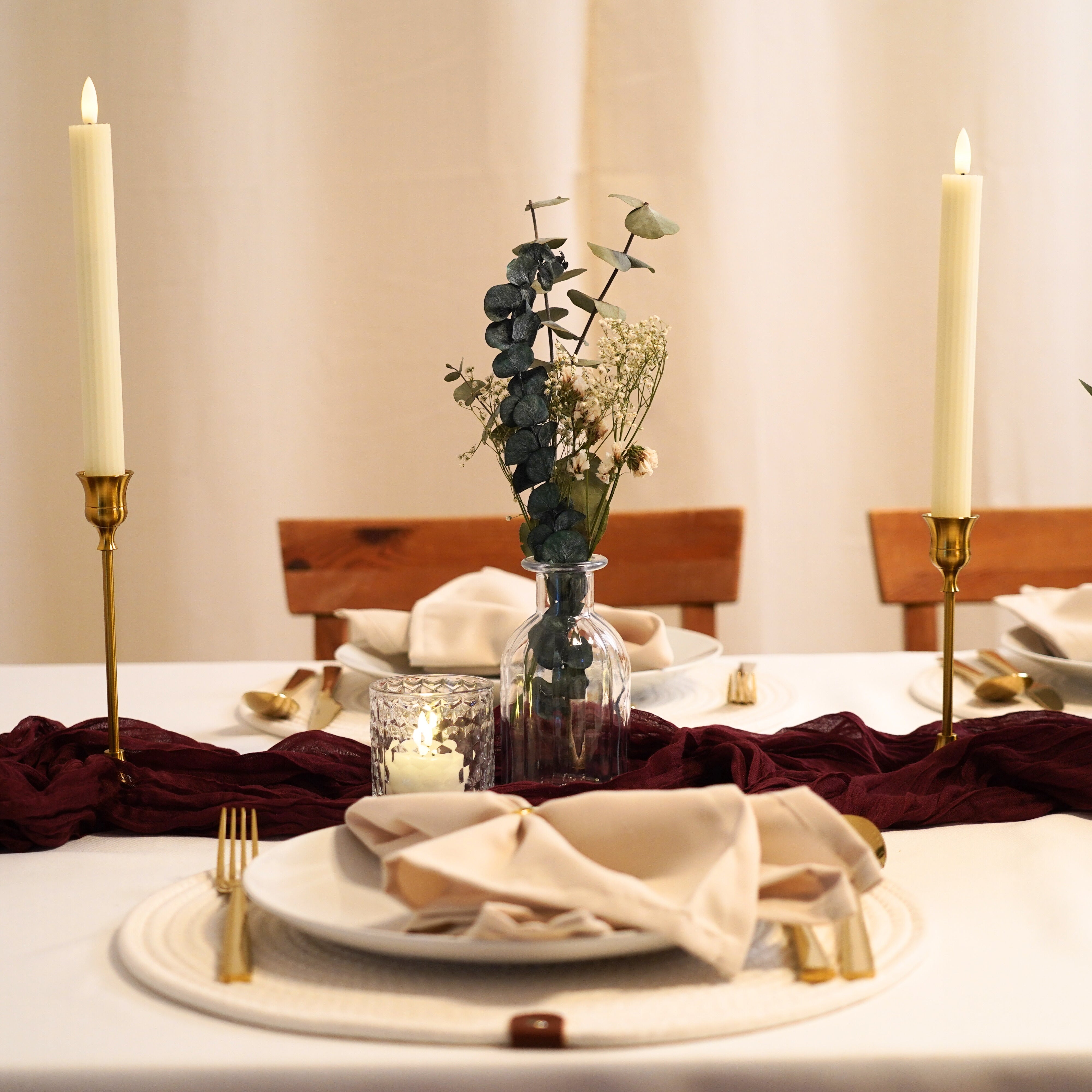 Flaschenvase Glas - Linear Klar h14