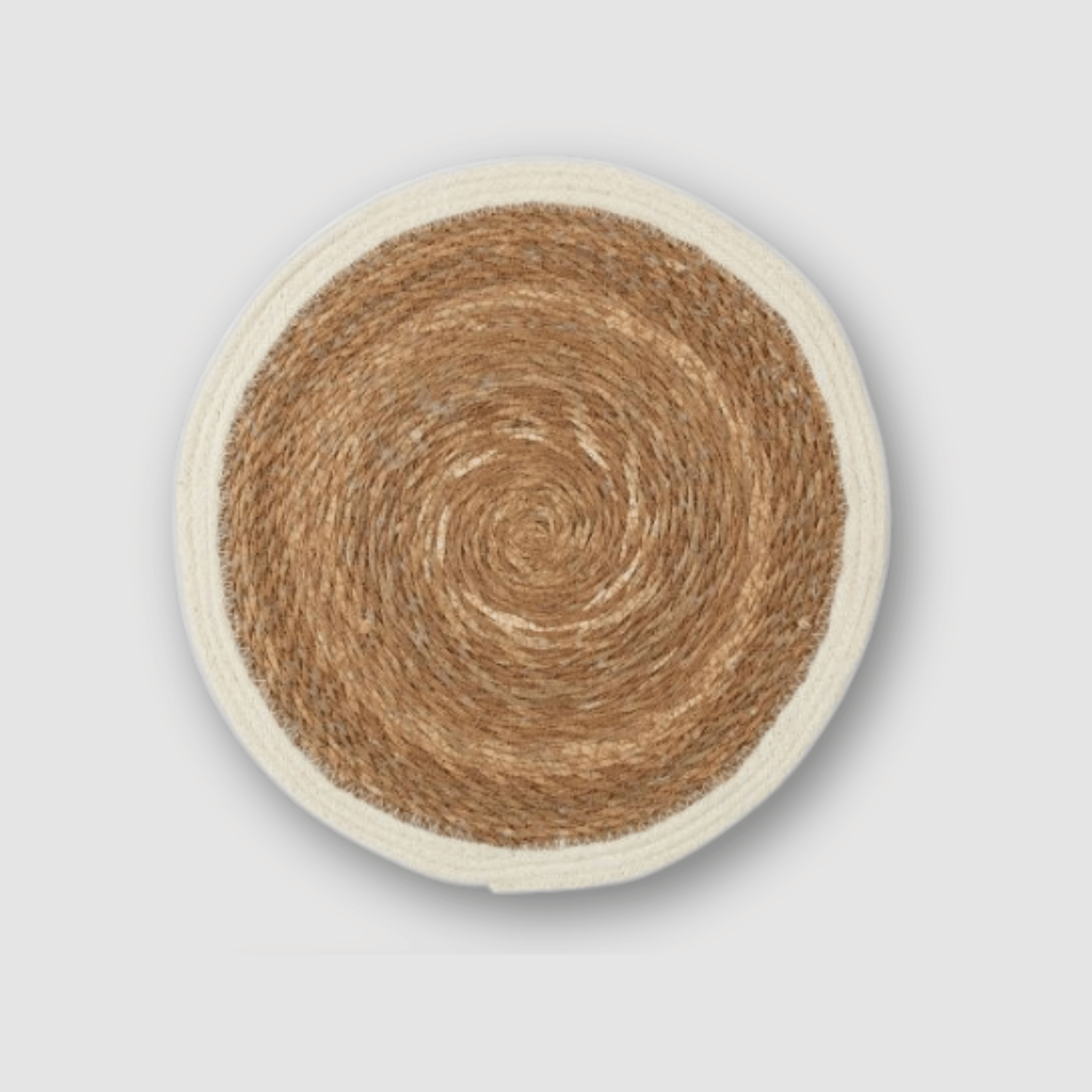 Platzset Natur Rund - heller Rand