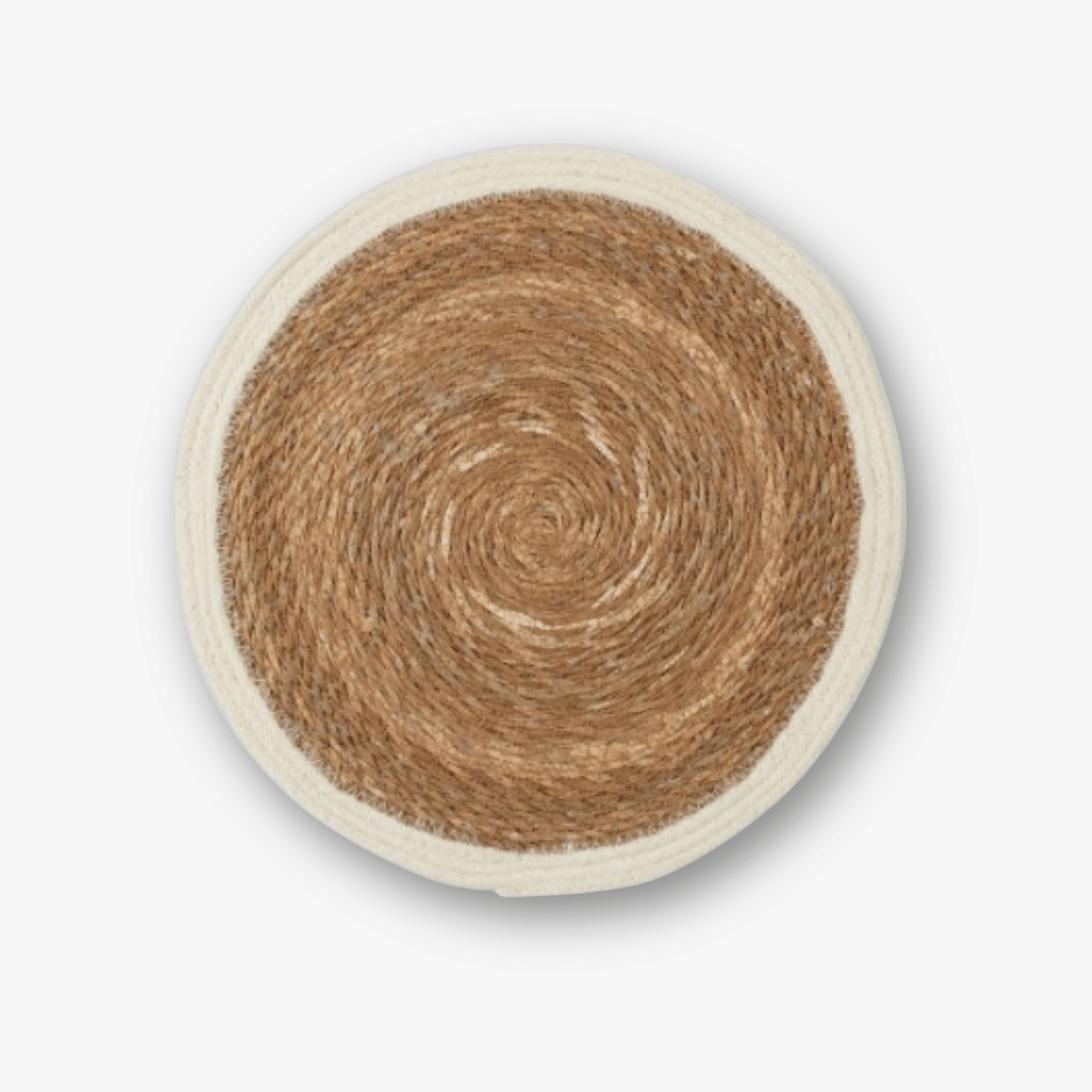 Platzset Natur Rund - heller Rand