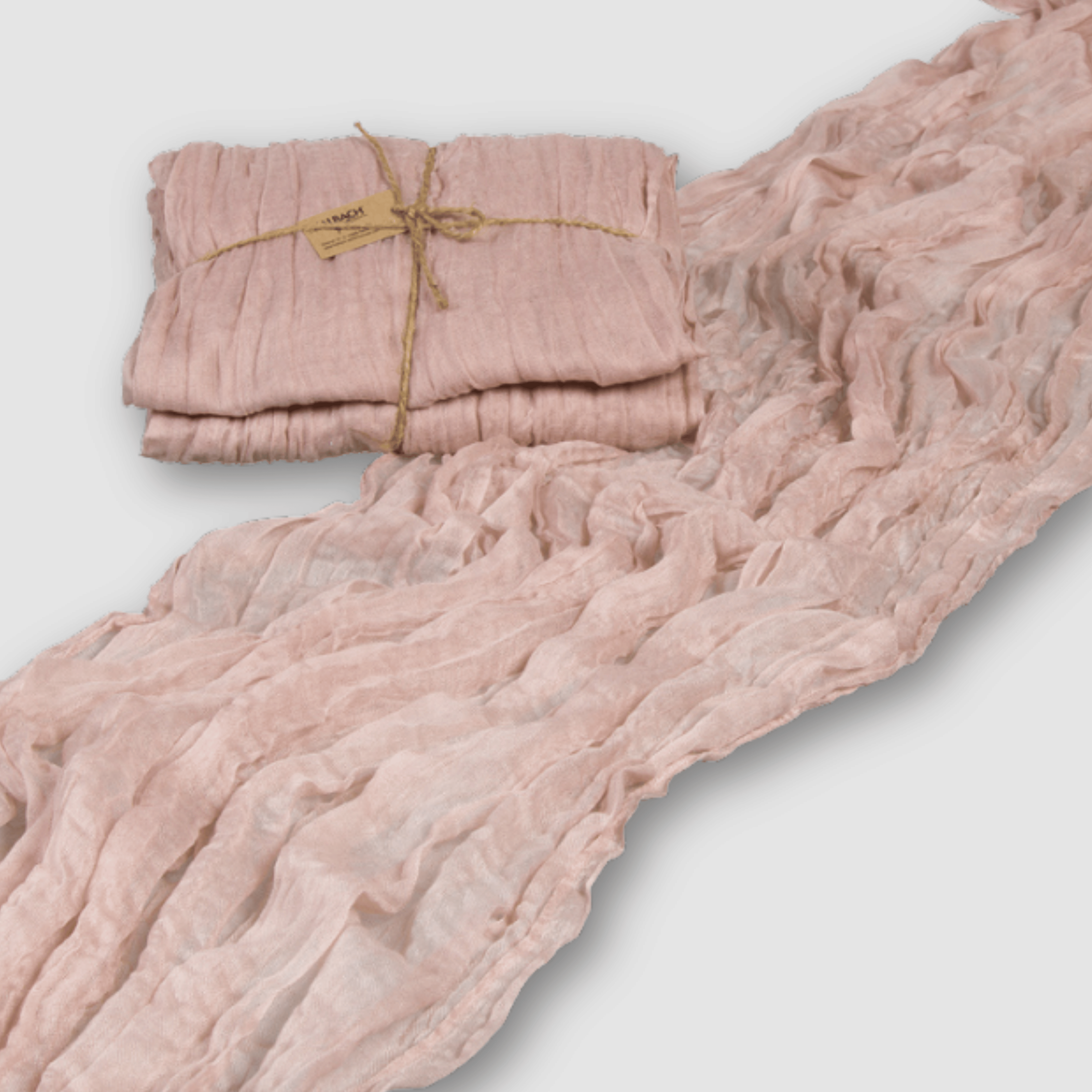 Tischläufer Musselin - Rosé