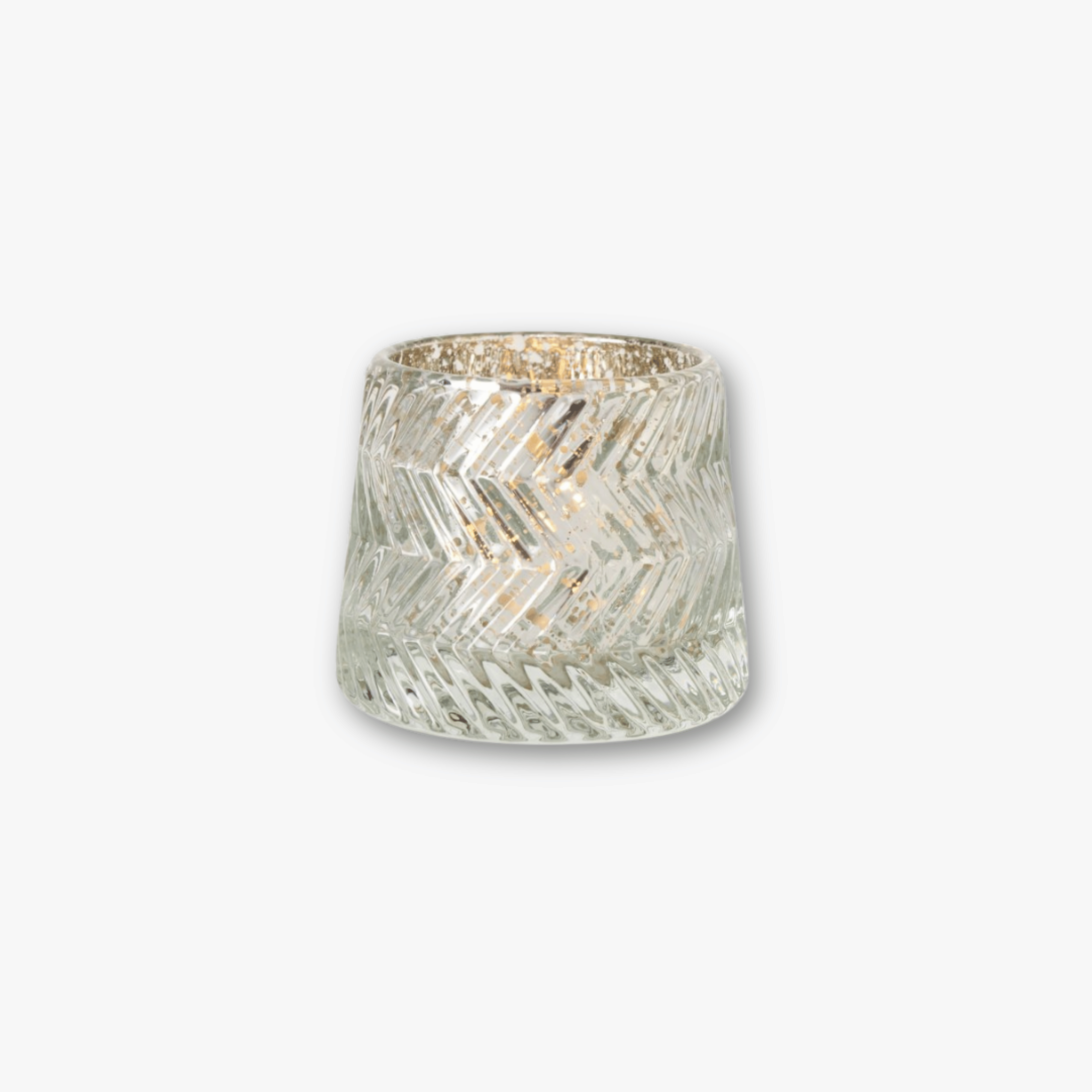 Teelichtgläser 6er Set - Struktur Mix mit Goldschimmer