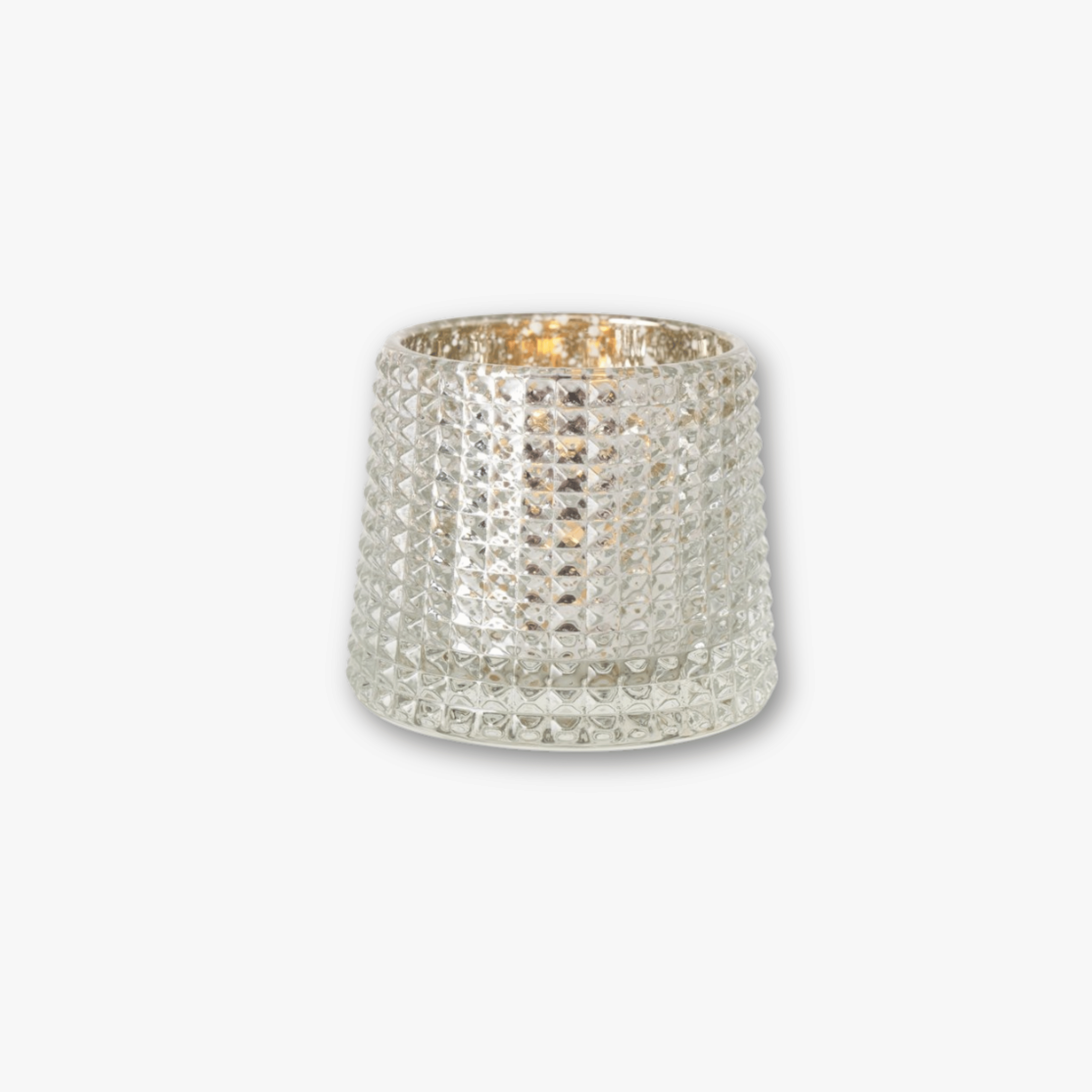 Teelichtgläser 6er Set - Struktur Mix mit Goldschimmer