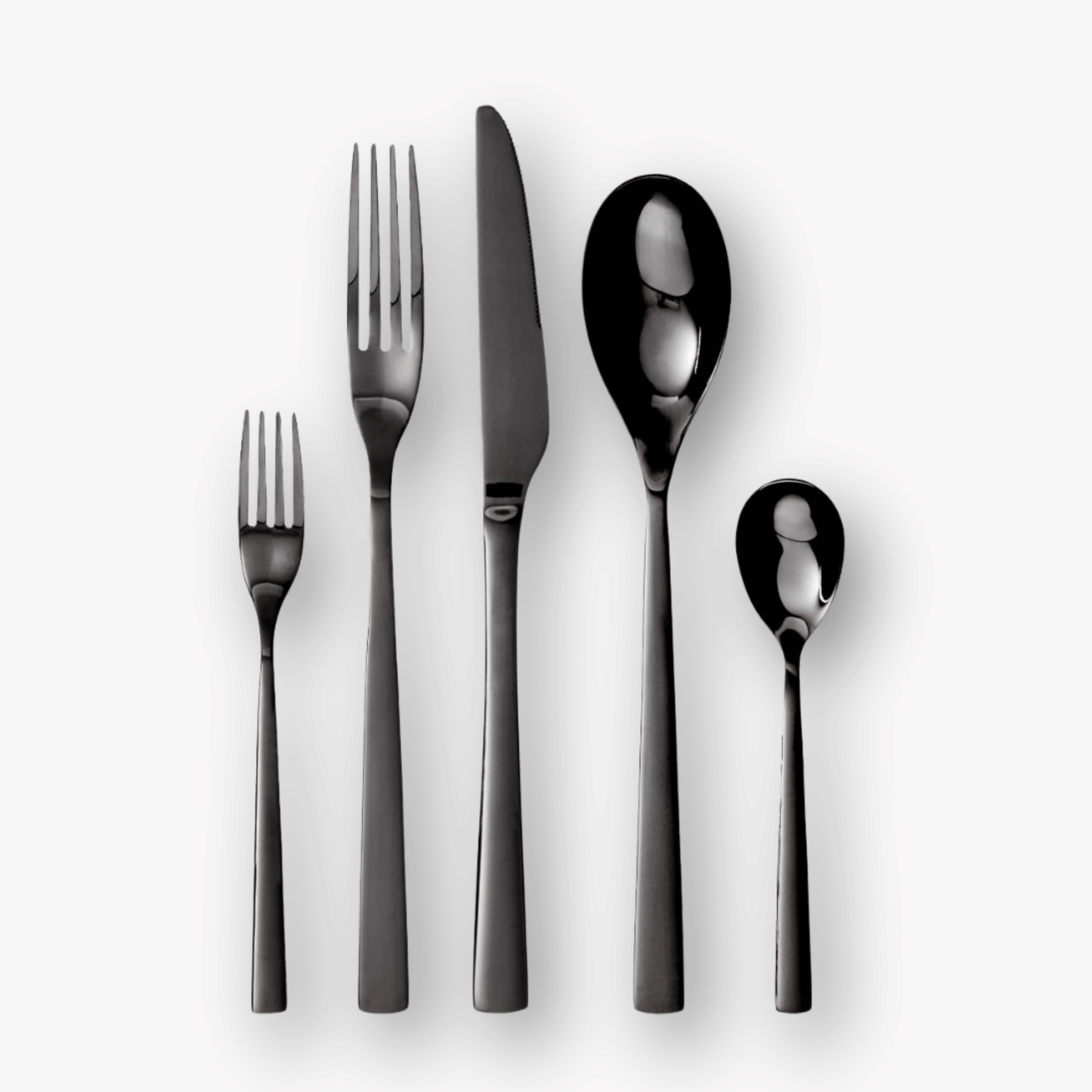 Schwarzes Besteck - Set Black Elegance