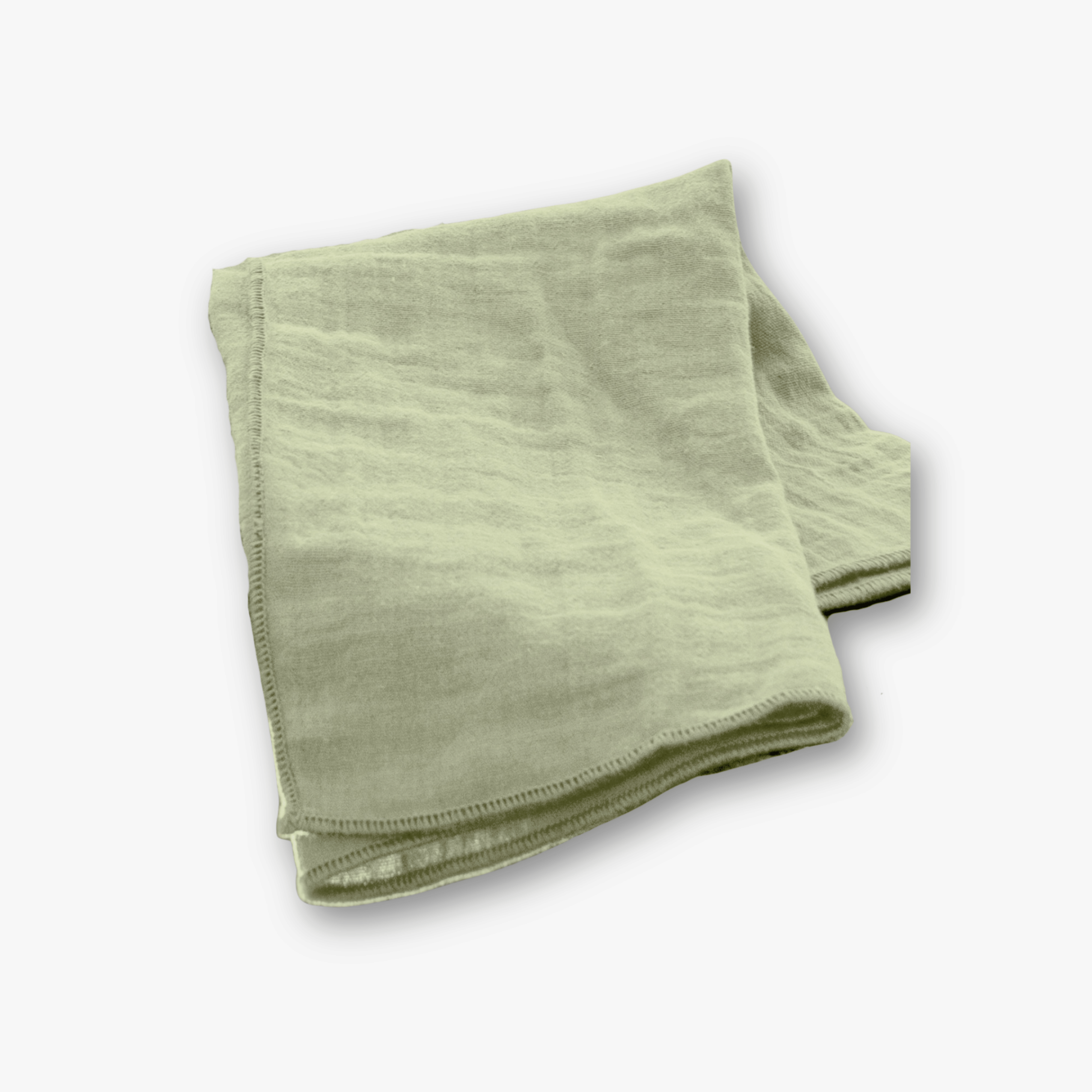 Stoffserviette Musselin - Struktur Hellgrün