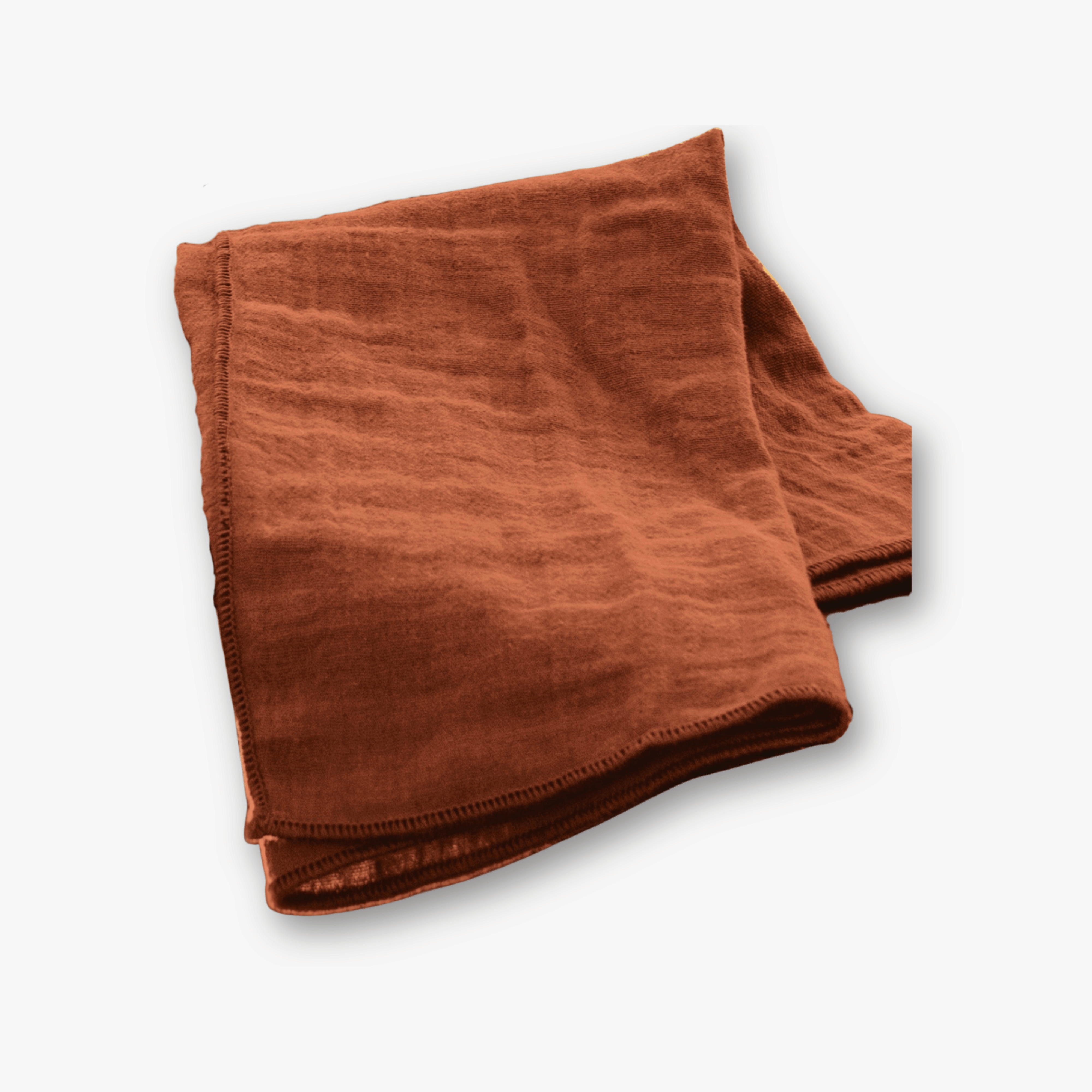 Stoffserviette Musselin - Struktur Terracotta