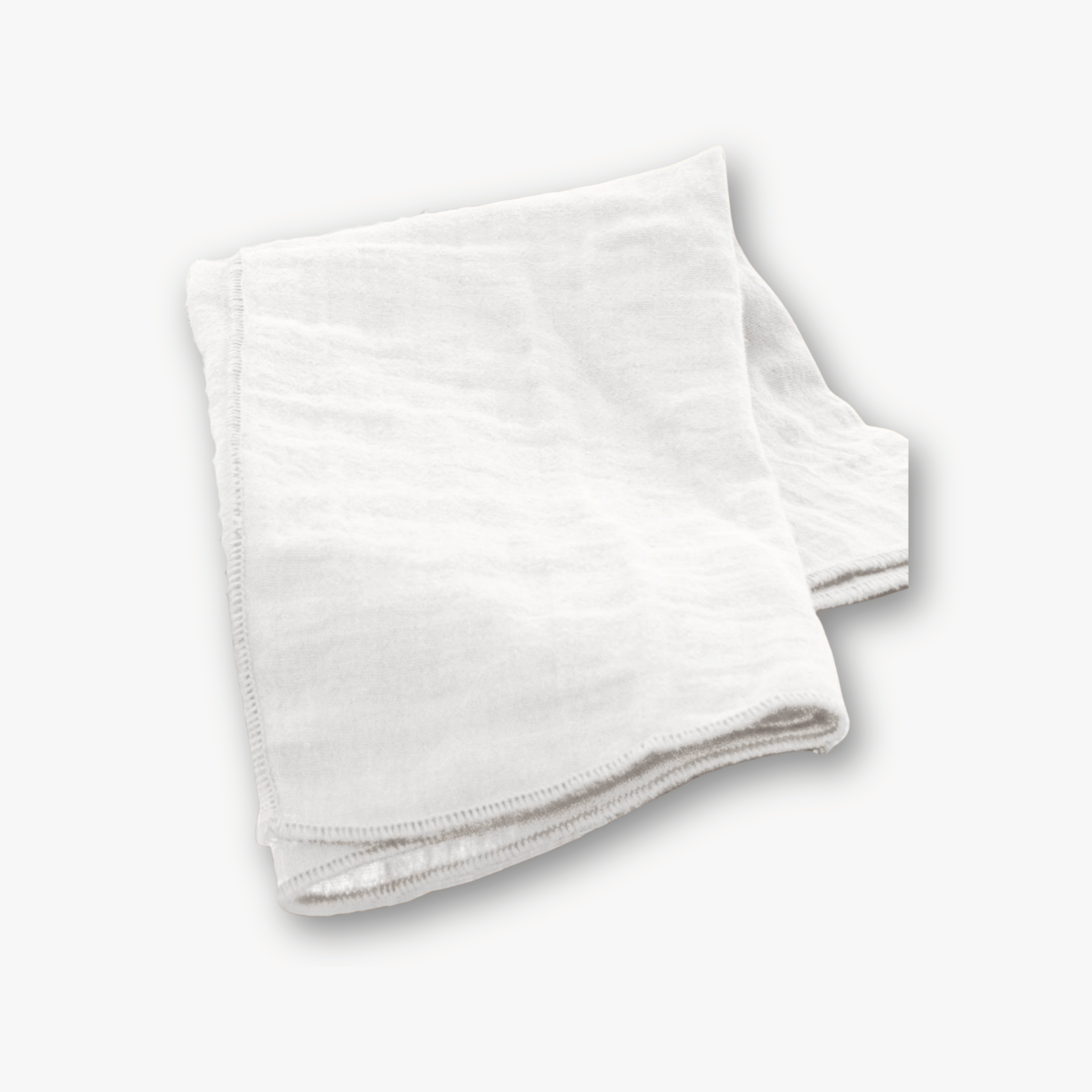 Stoffserviette Musselin - Struktur Weiß