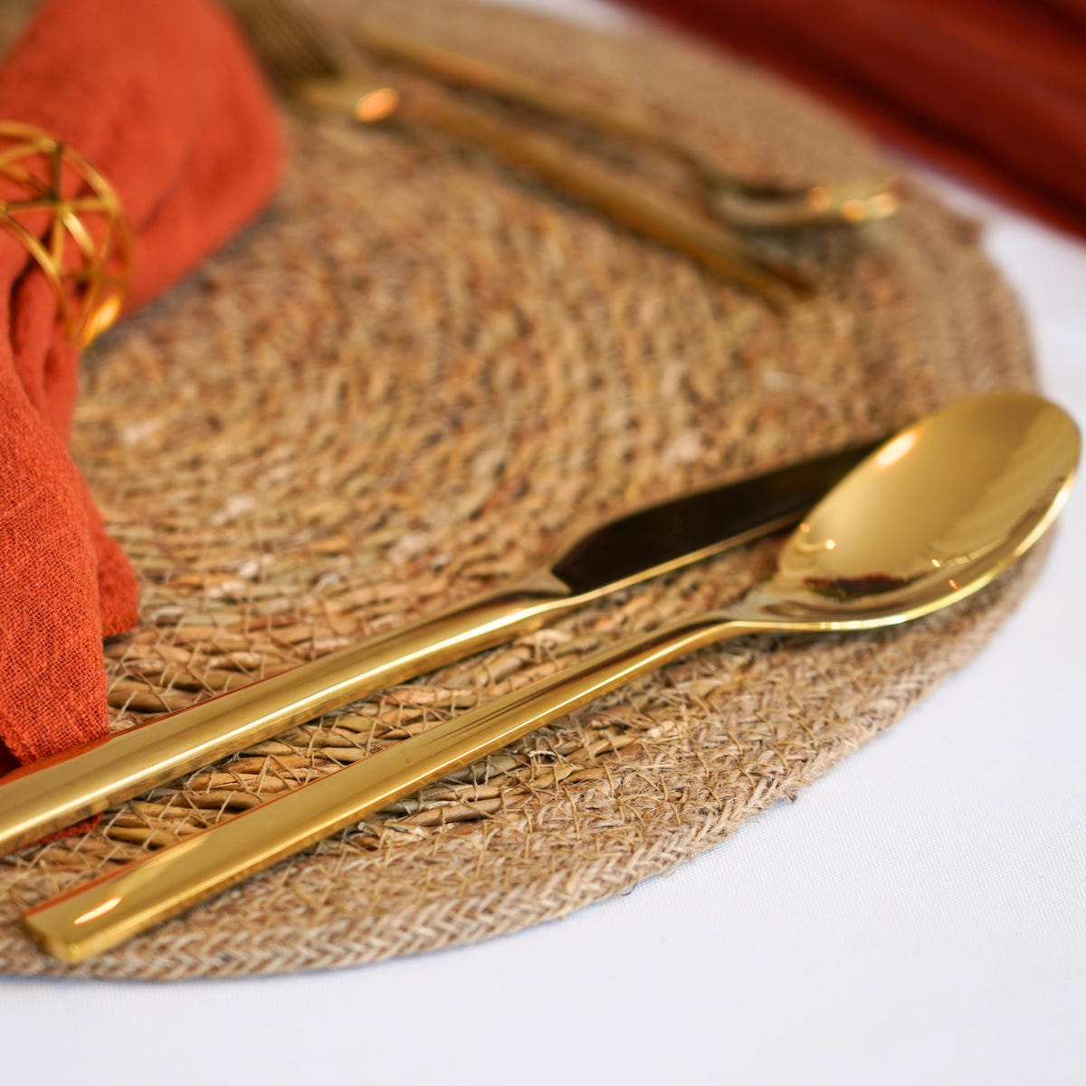 Goldenes Besteck 5-teilig - Set Golden Elegance