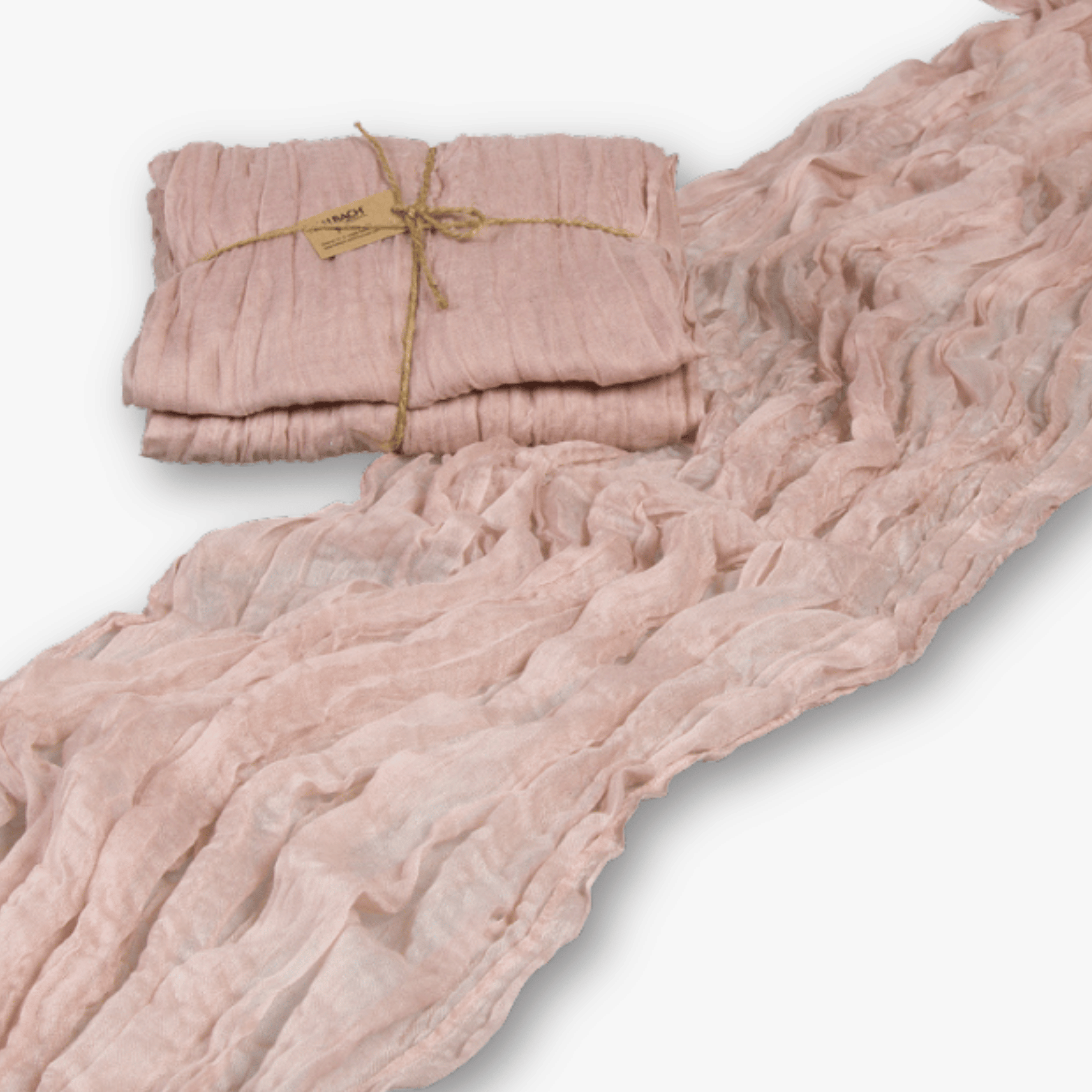 Tischläufer Musselin - Rosé