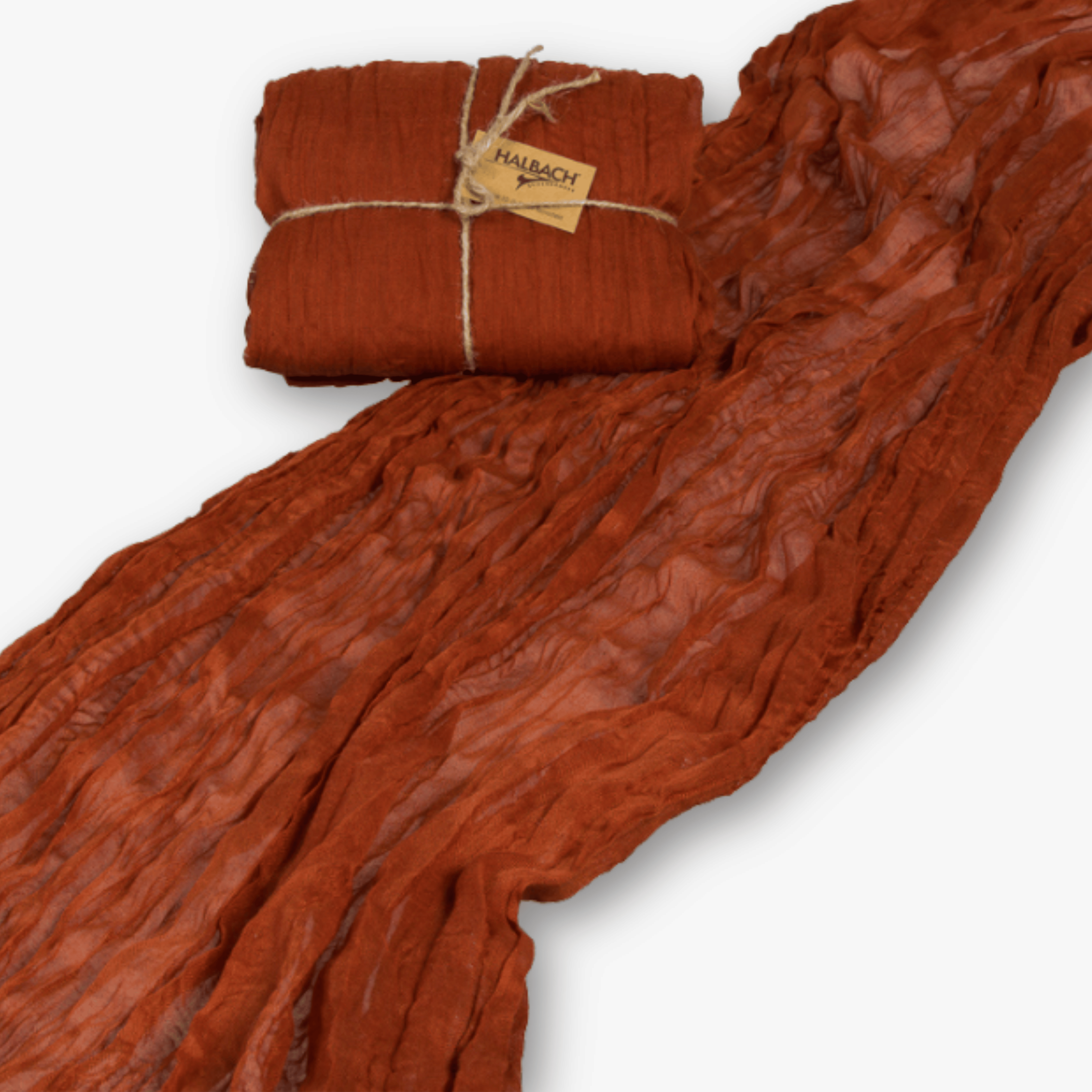 Tischläufer Musselin - Terracotta