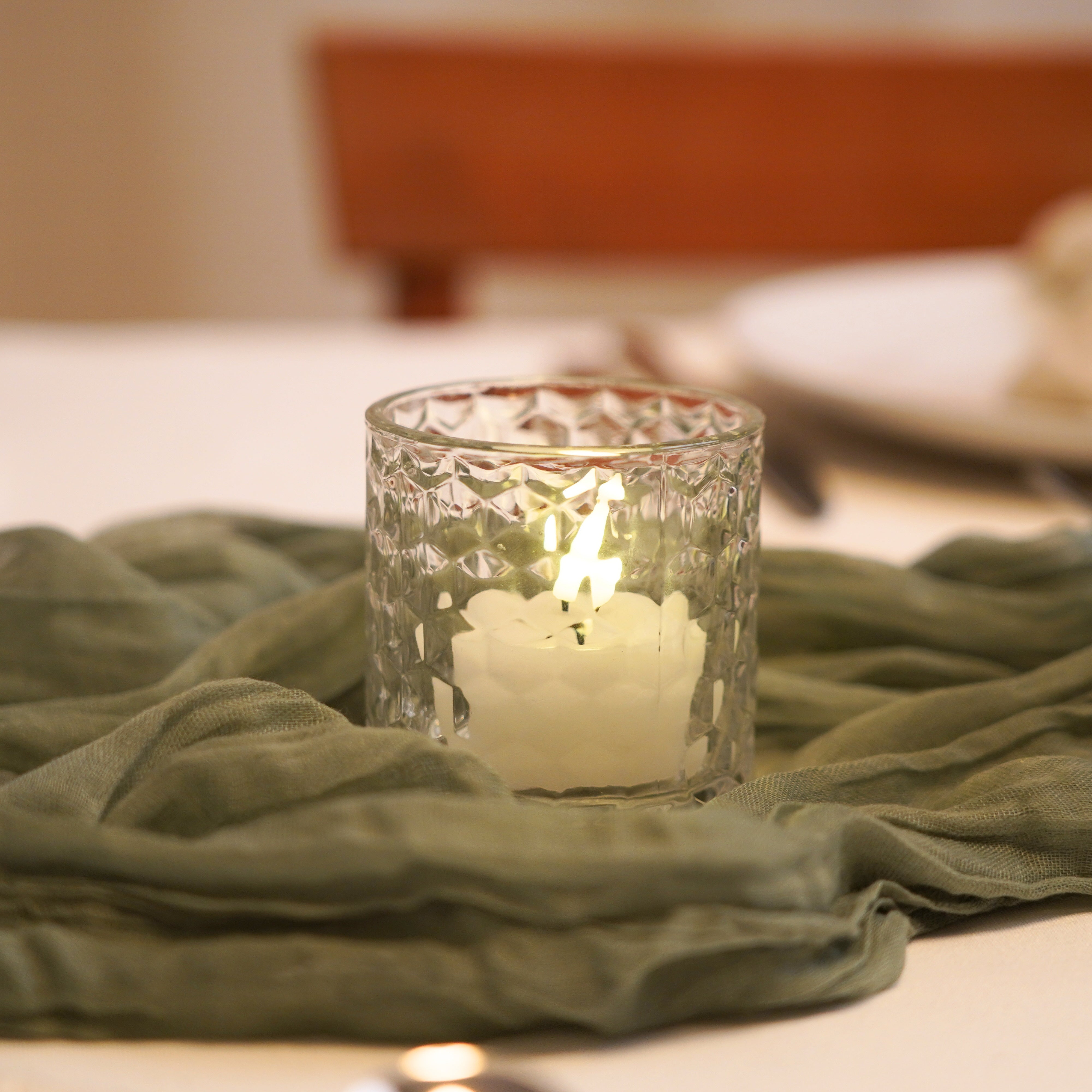 Tischdeko Paket Greenery-Gold-Silber