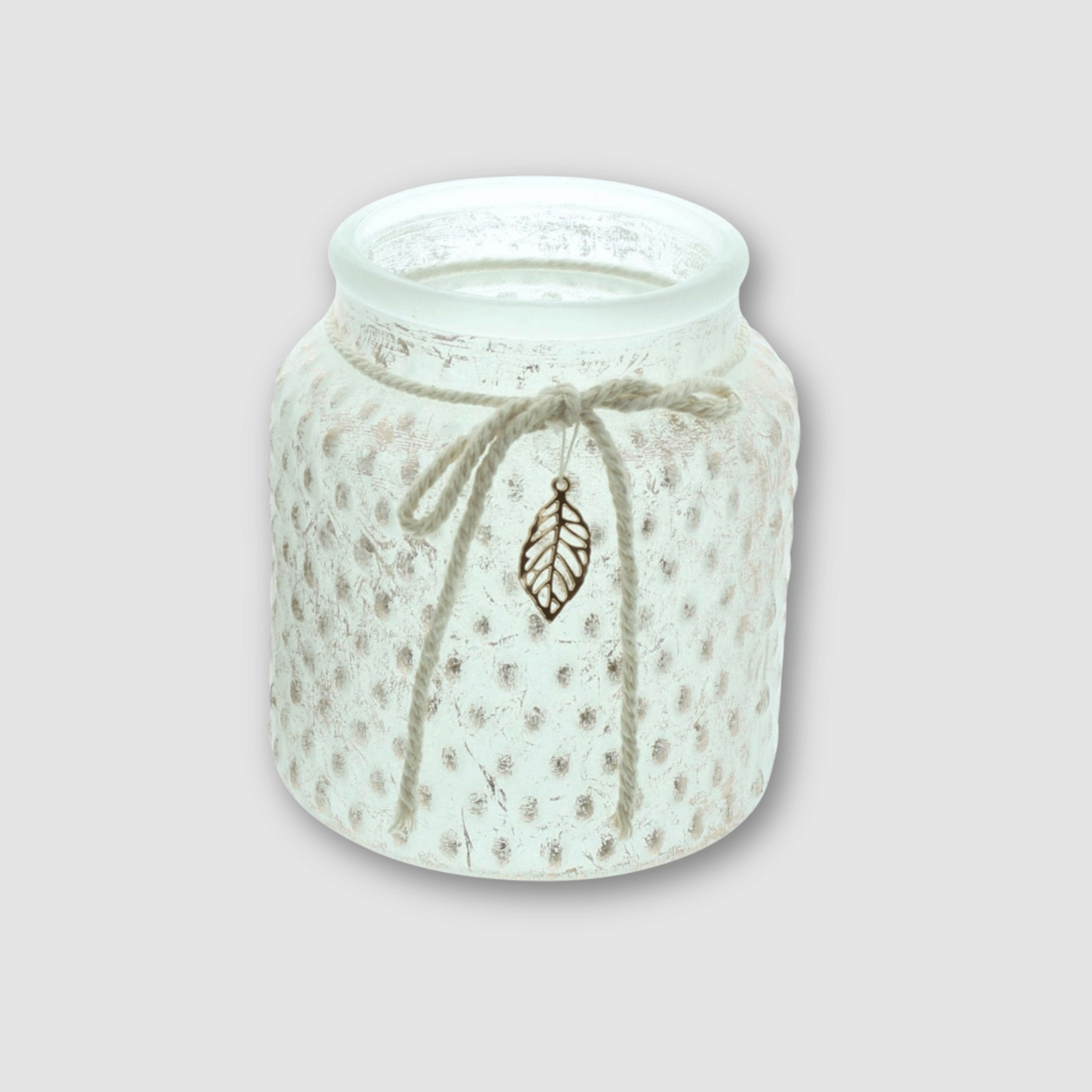 Windlicht Vintage - Glas Hell